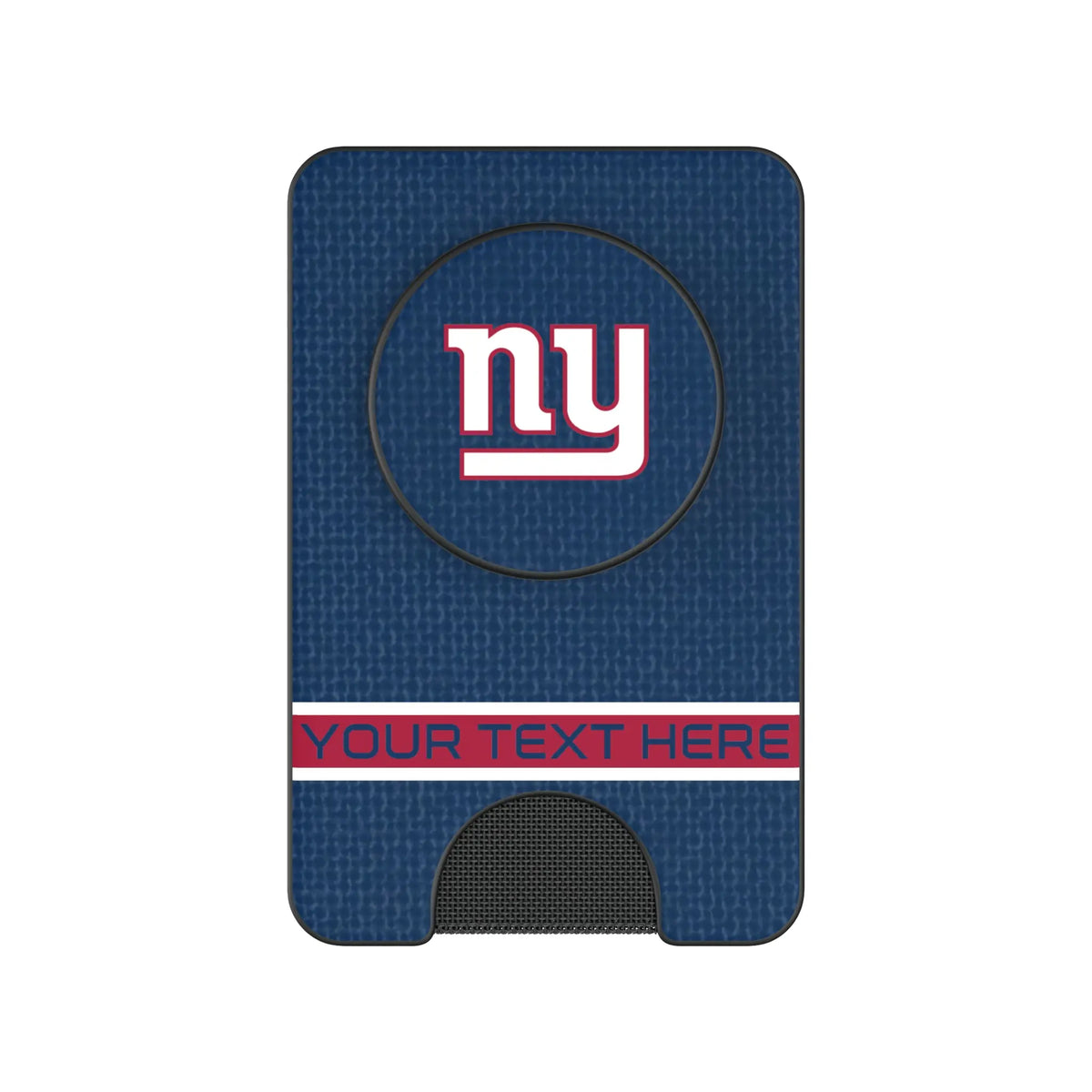 New York Giants Personalized Endzone Solid Popsockets Wallet Magnetic