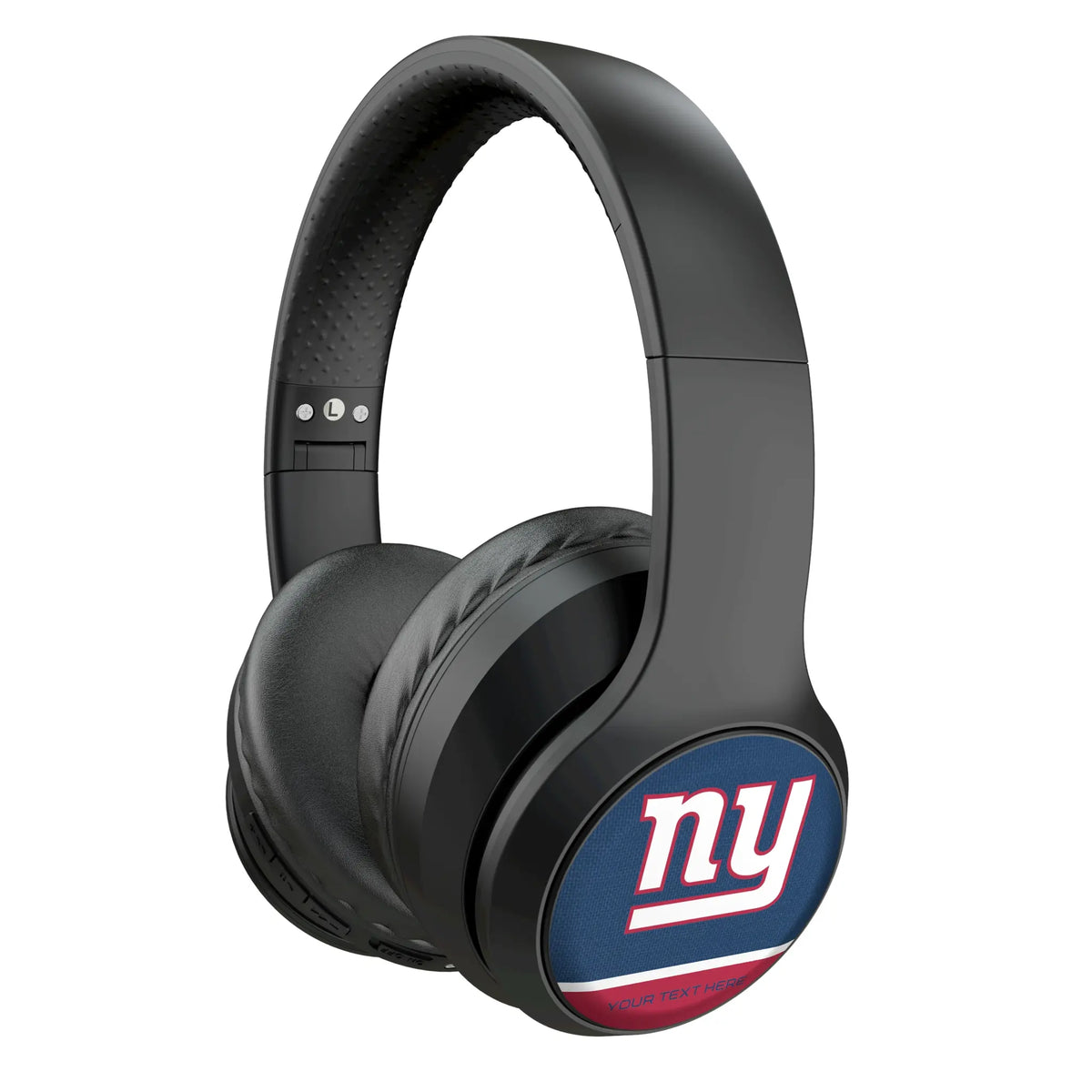 New York Giants Personalized Endzone Solid Wireless Over-Ear Headphones With Case