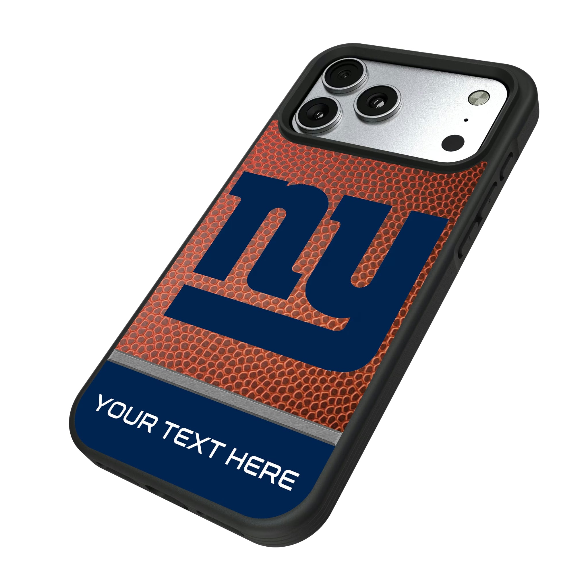 New York Giants Personalized Football iPhone Bump Phone Case for Apple iPhone - Isometric View#Device_iPhone 17 Pro Max