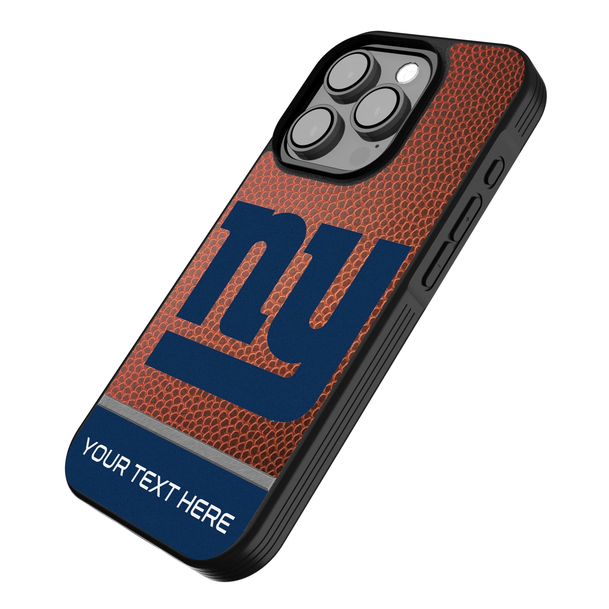 New York Giants Personalized Football iPhone Bump Phone Case for Apple iPhone - Isometric View