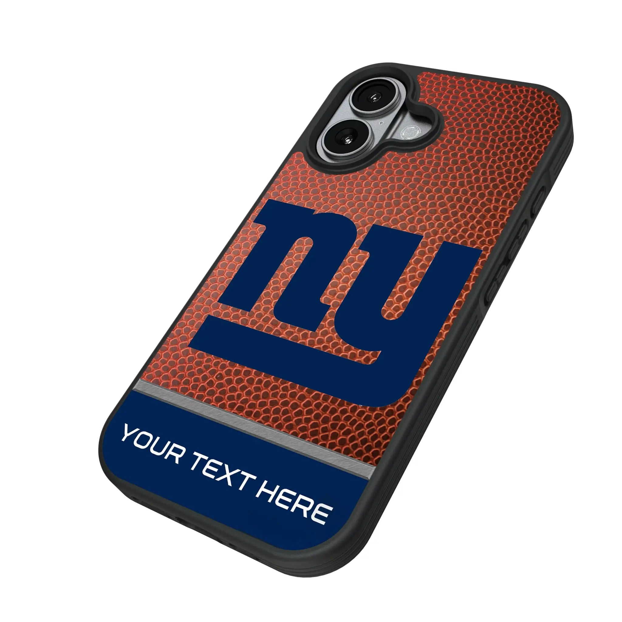 New York Giants Personalized Football iPhone Bump Phone Case for Apple iPhone - Isometric View#Device_iPhone 17