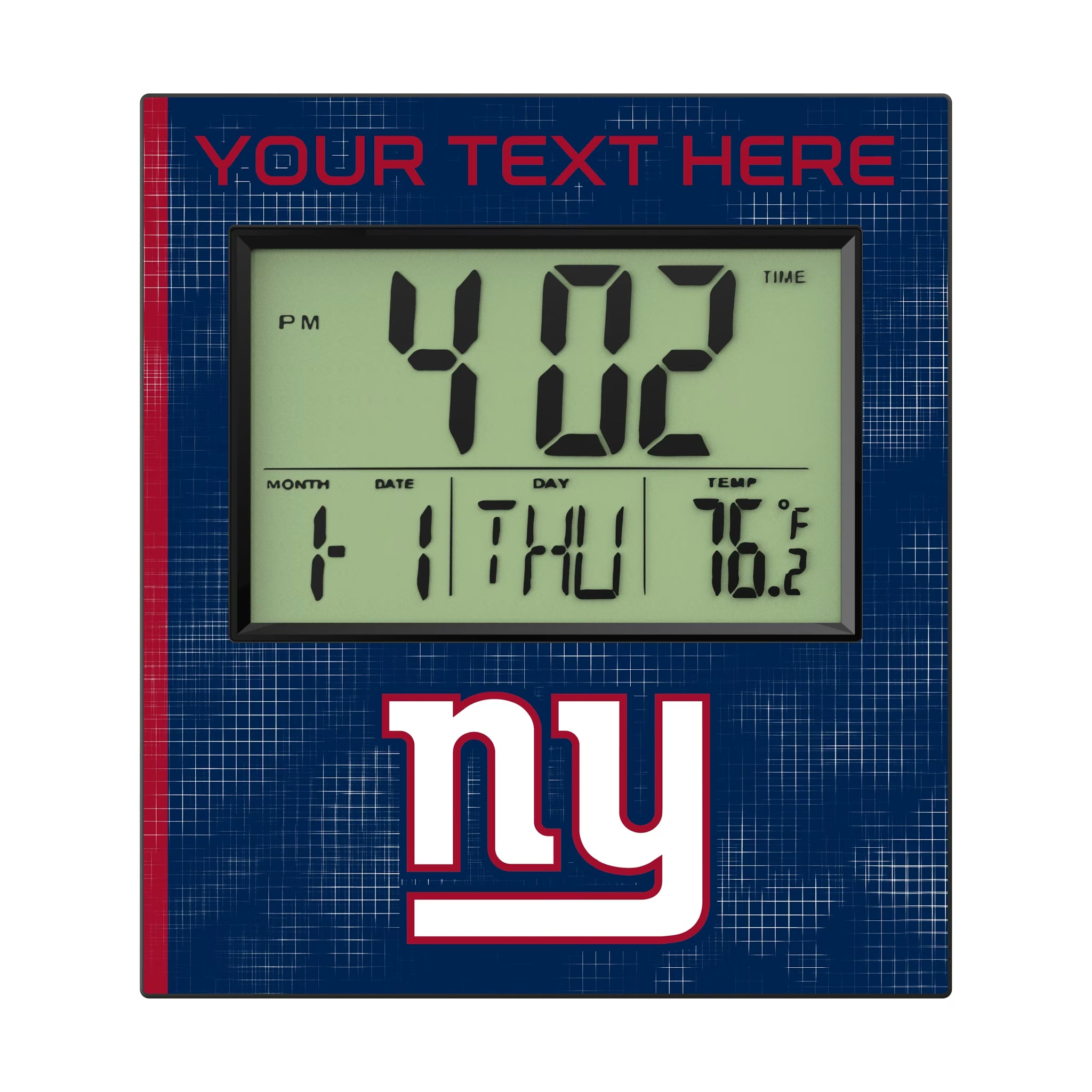 New York Giants Personalized Hatch Wall Clock