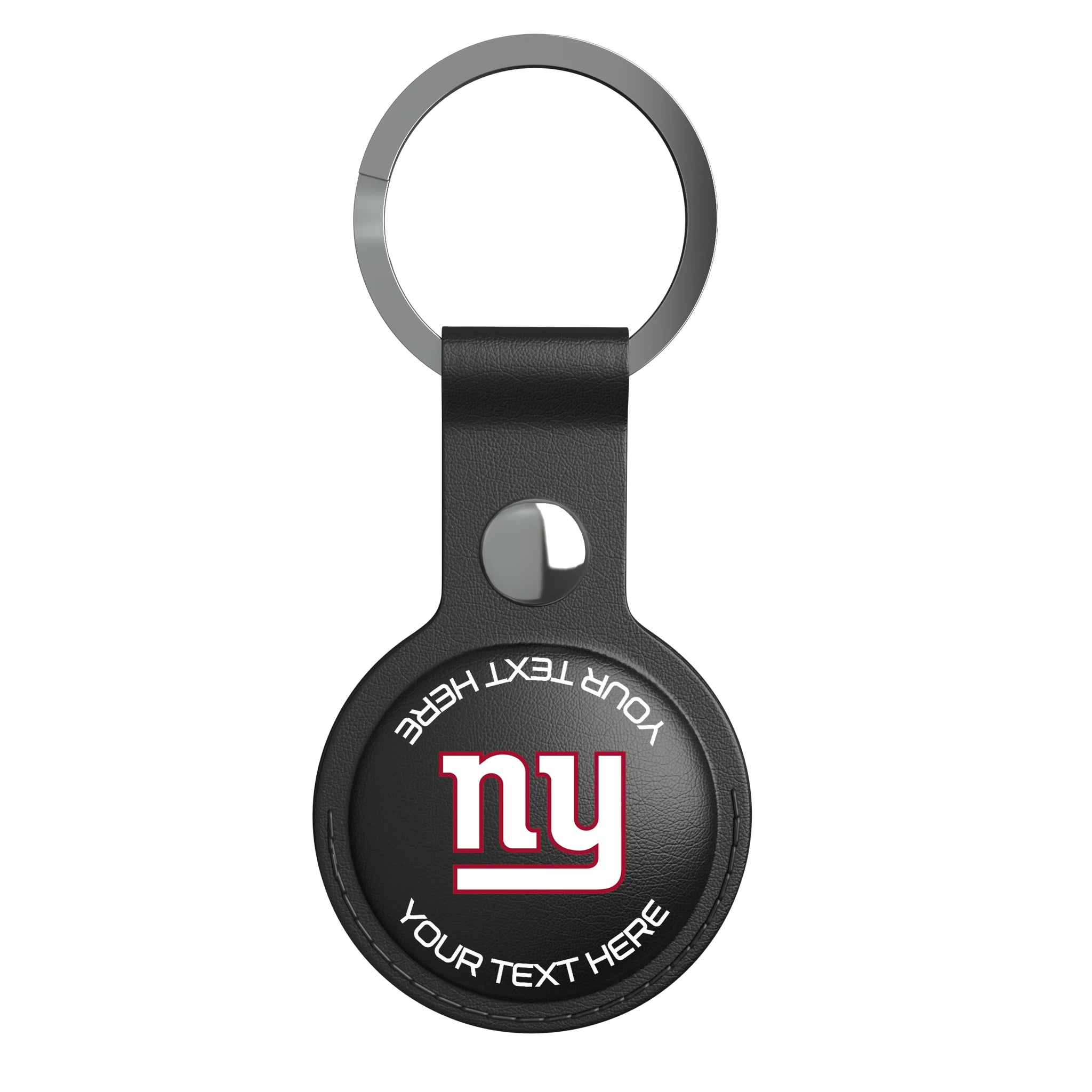 New York Giants Personalized Insignia AirTag Black Airtag Holder