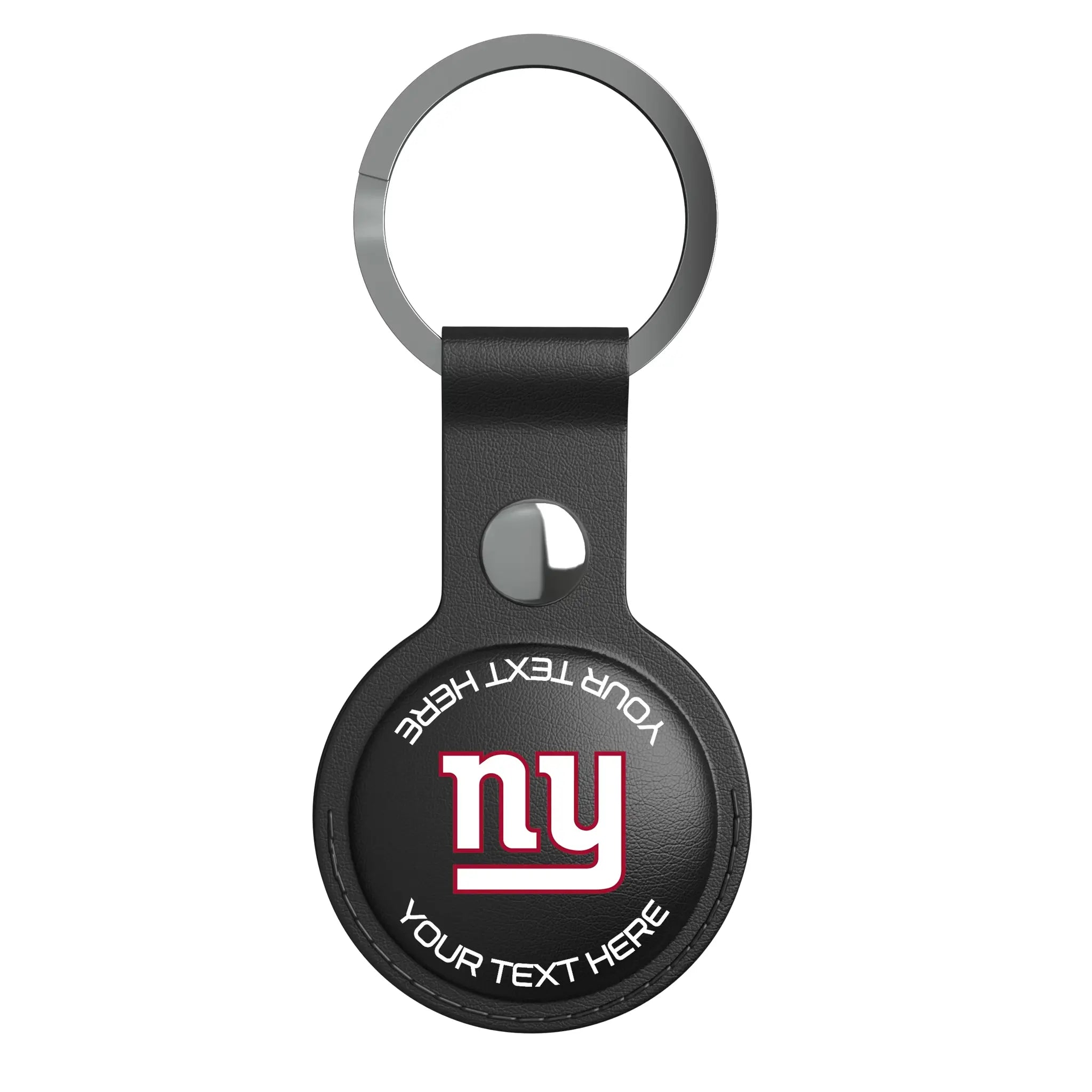 New York Giants Personalized Insignia AirTag Black Airtag Holder