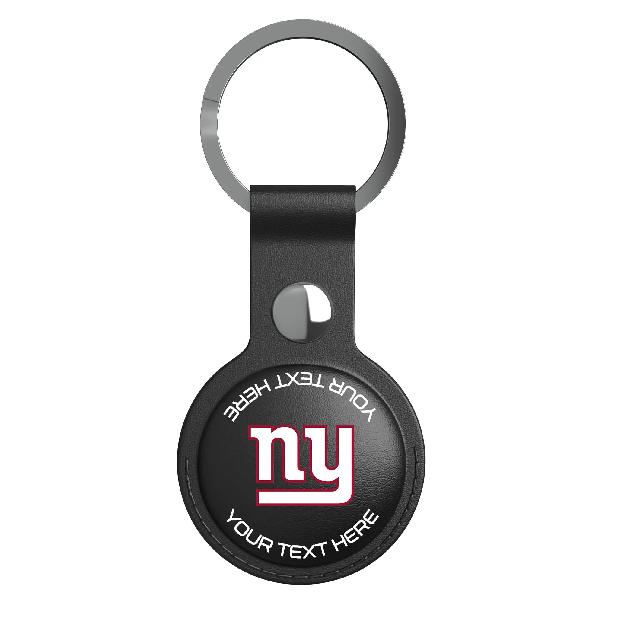 New York Giants Personalized Insignia AirTag Black Airtag Holder