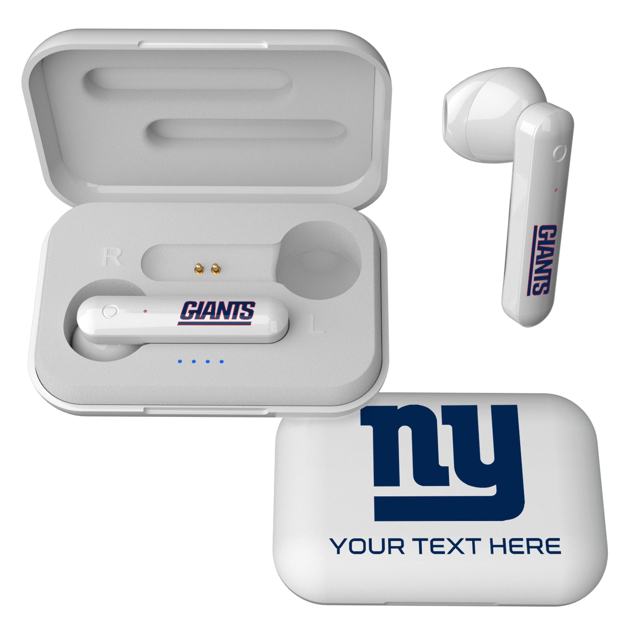 New York Giants Personalized Insignia Wireless TWS Earbuds