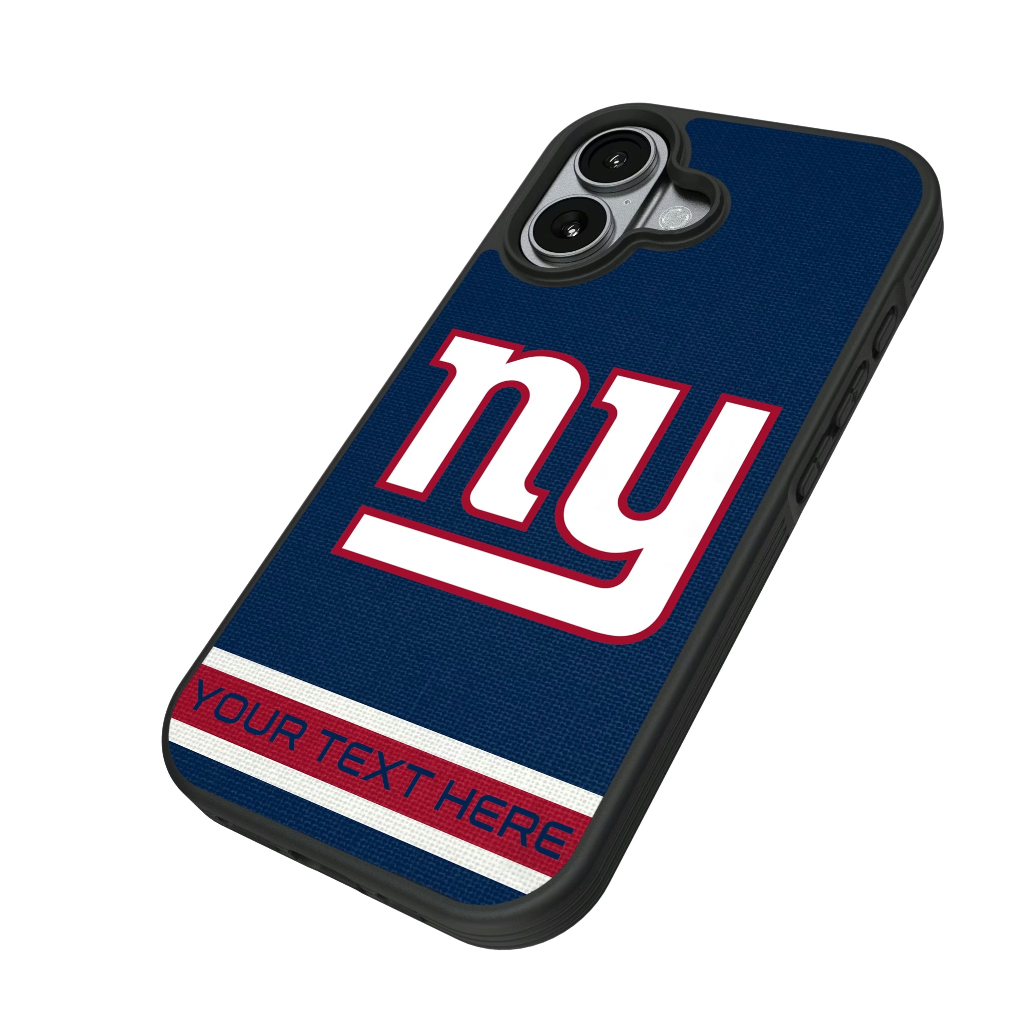 New York Giants Personalized Stripe iPhone Bump Phone Case for Apple iPhone - Isometric View#Device_iPhone 17