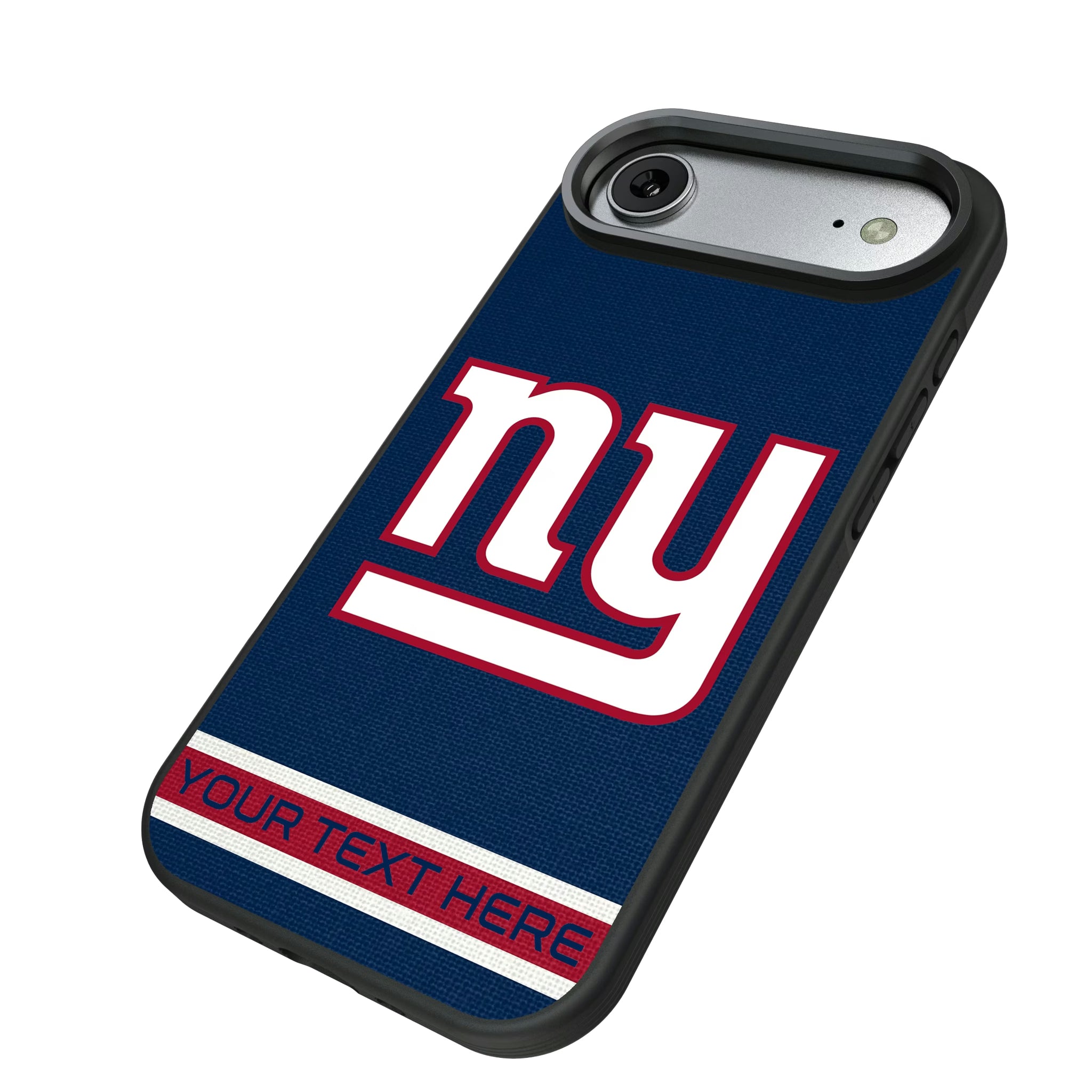New York Giants Personalized Stripe iPhone Bump Phone Case for Apple iPhone - Isometric View#Device_iPhone Air