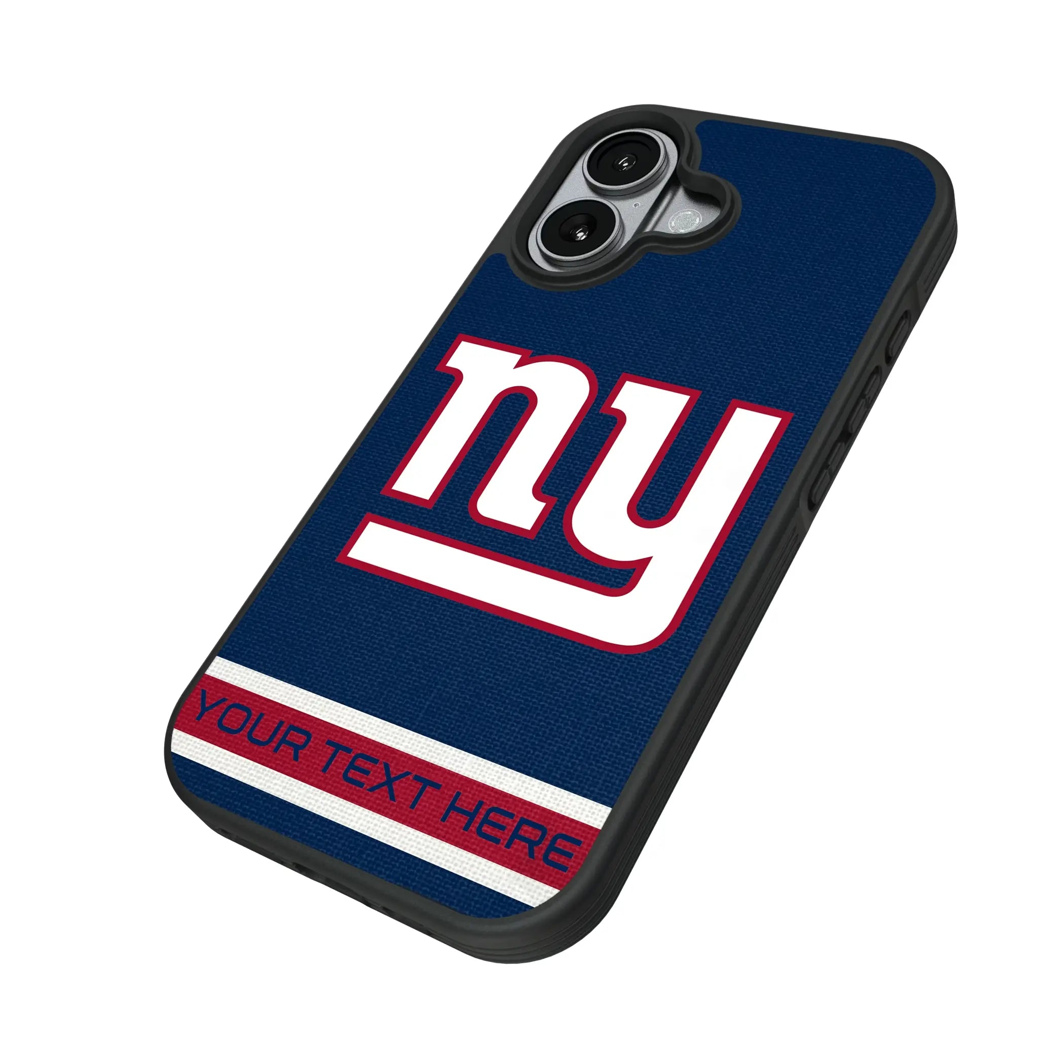 New York Giants Personalized Stripe iPhone Bump Phone Case for Apple iPhone - Isometric View#Device_iPhone 17