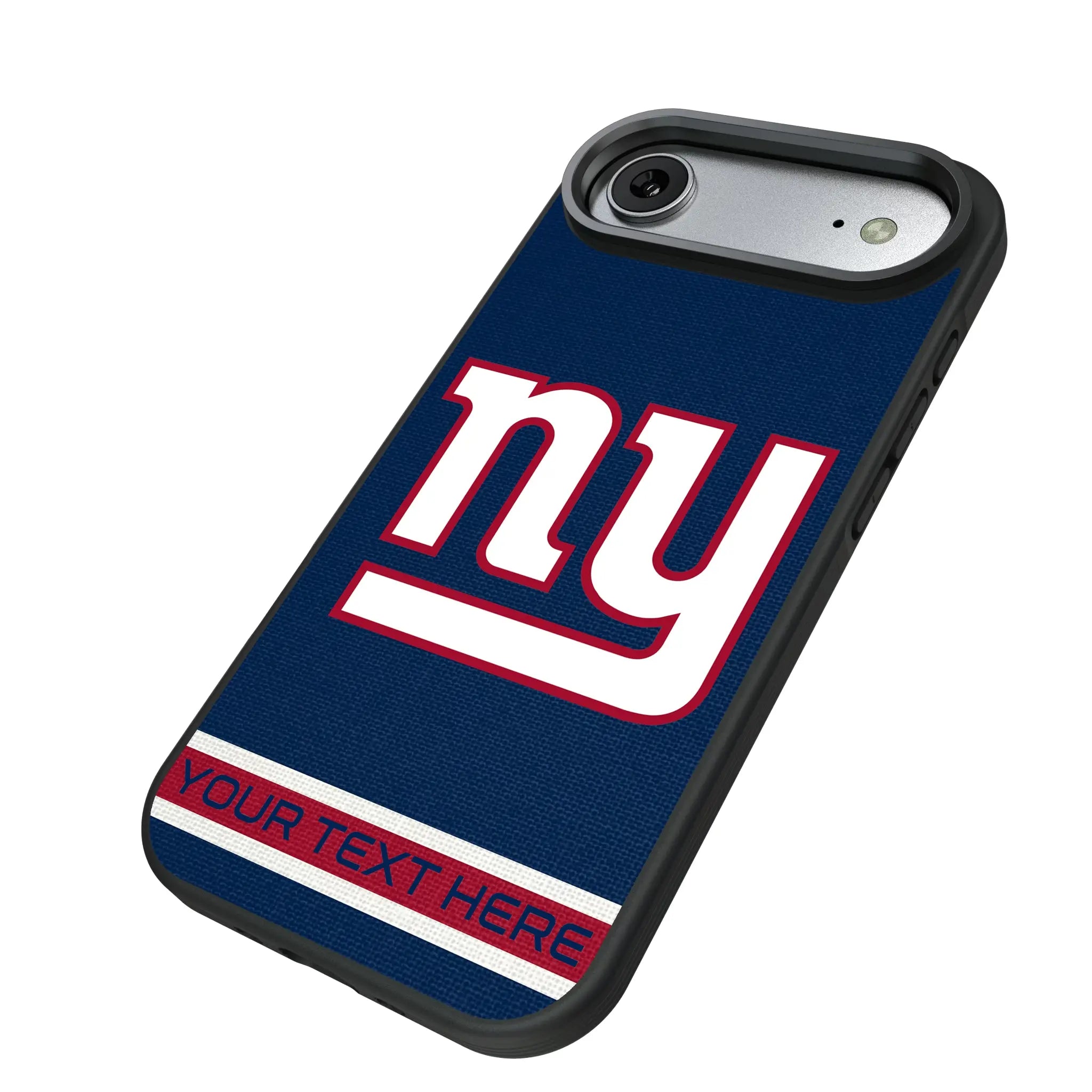 New York Giants Personalized Stripe iPhone Bump Phone Case for Apple iPhone - Isometric View#Device_iPhone Air