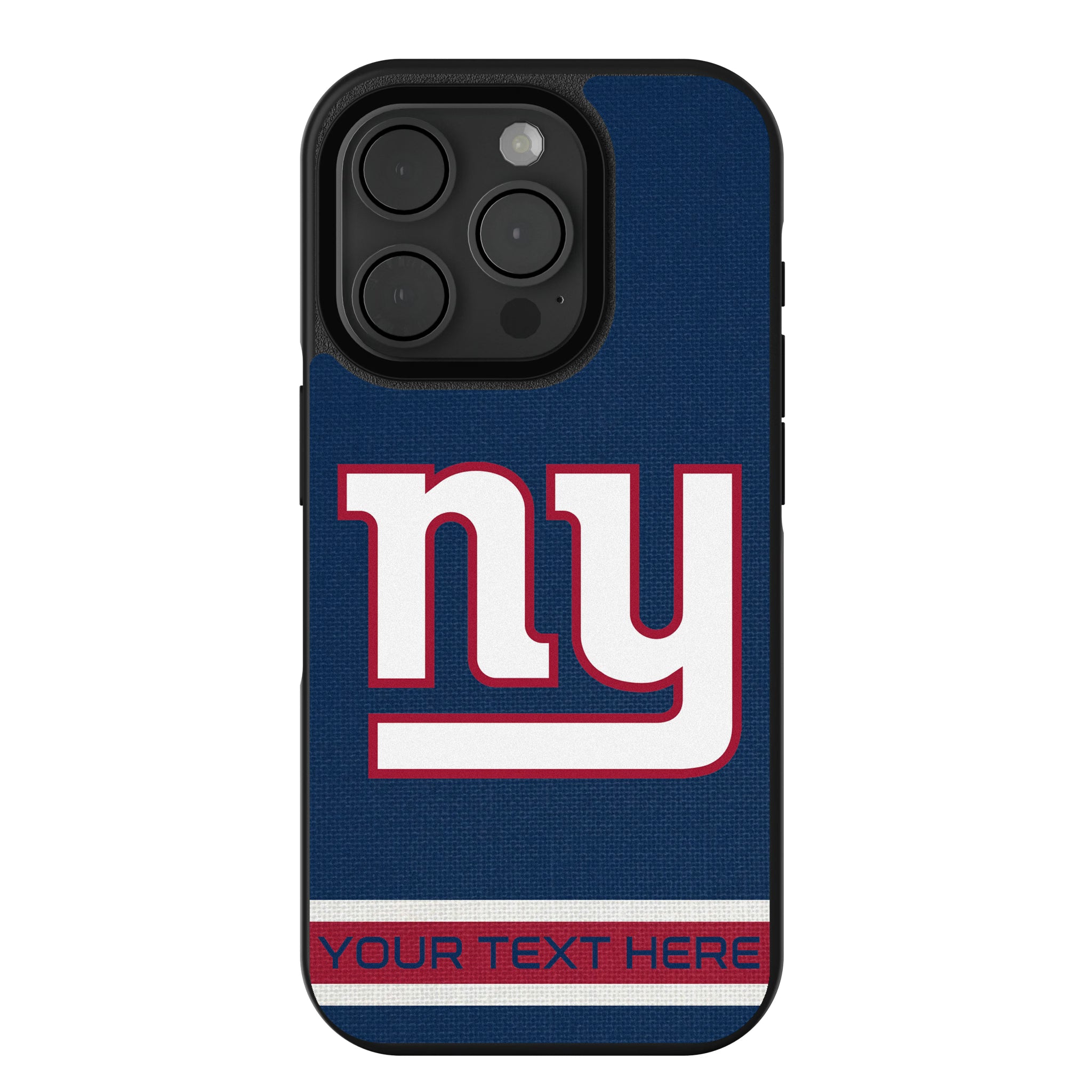New York Giants Personalized Stripe iPhone Bump Phone Case for Apple iPhone