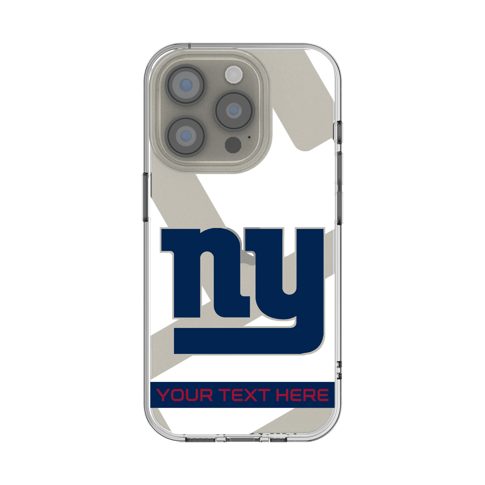 New York Giants Personalized Tilt iPhone Clear Phone Case for Apple iPhone