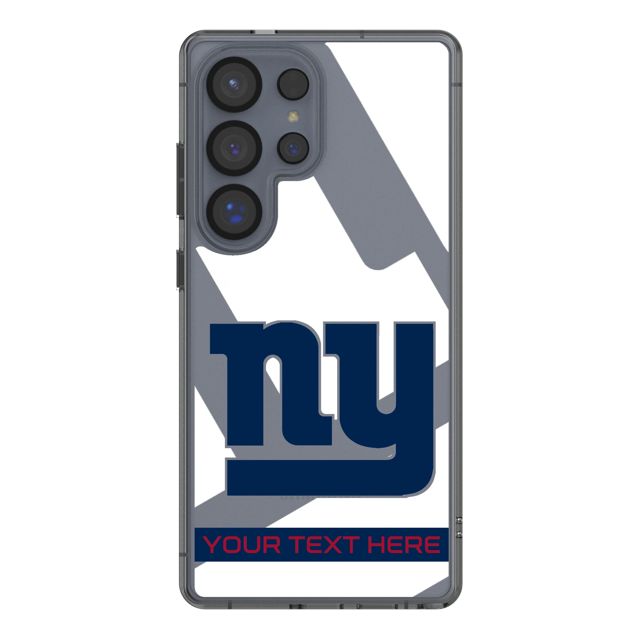 New York Giants Personalized Tilt Galaxy Clear Phone Case for Samsung Galaxy