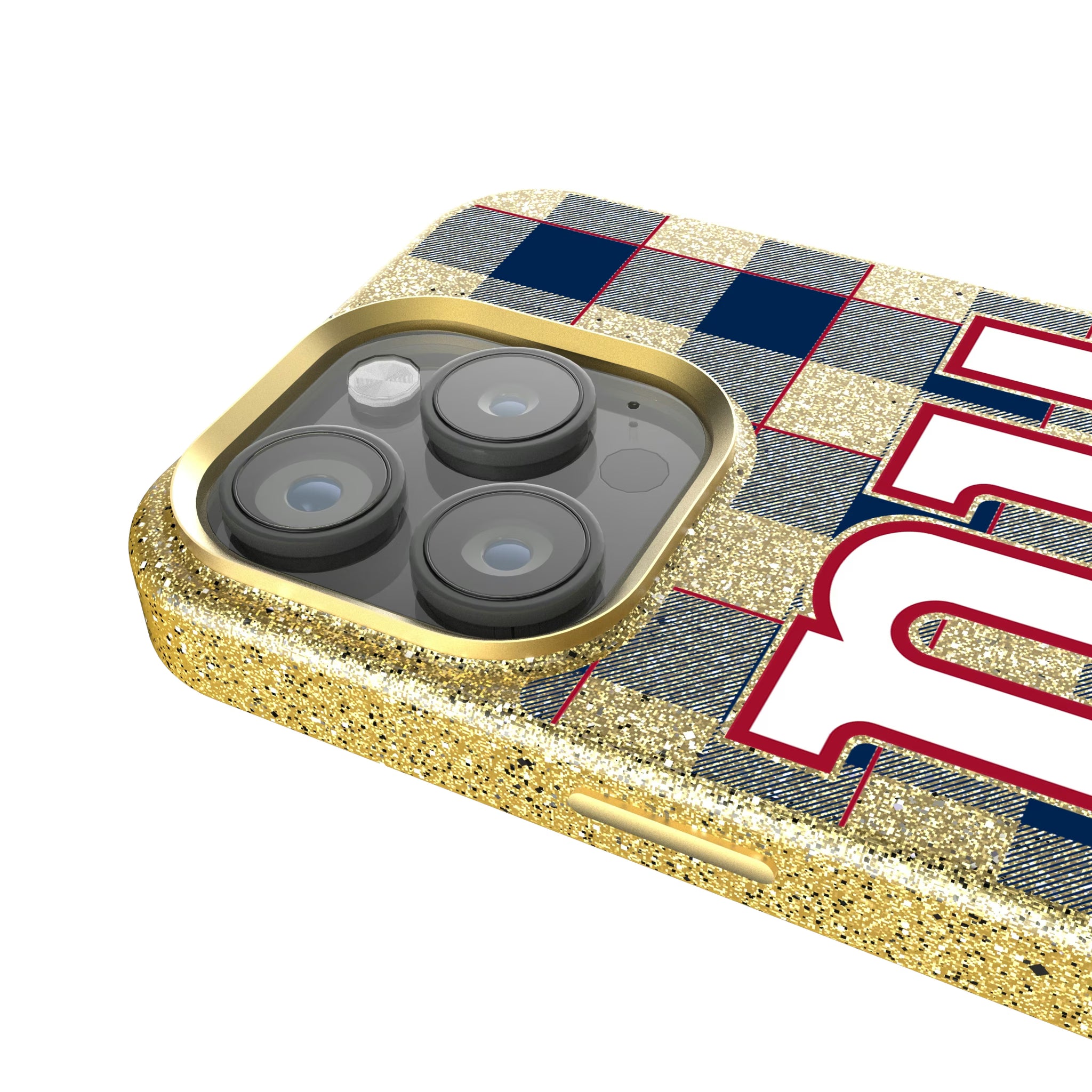 New York Giants Plaid iPhone Bling Phone Case for Apple iPhone - Detail