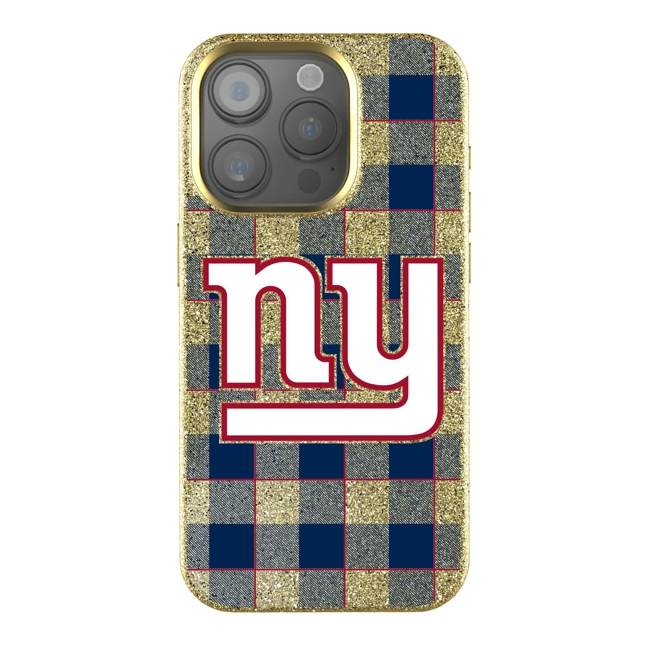 New York Giants Plaid iPhone Bling Phone Case for Apple iPhone