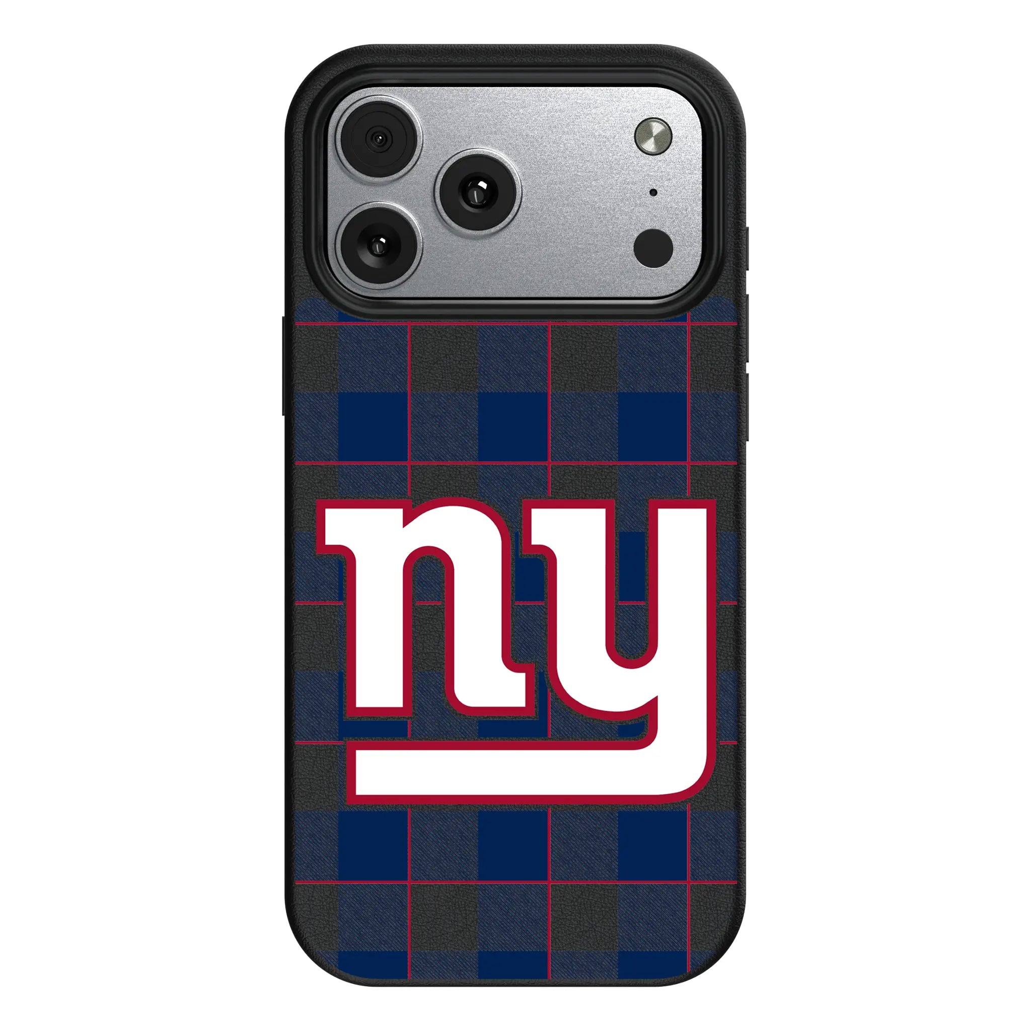 New York Giants Plaid iPhone MagSafe Compatible Phone Case for Apple iPhone#Device_iPhone 17 Pro Max