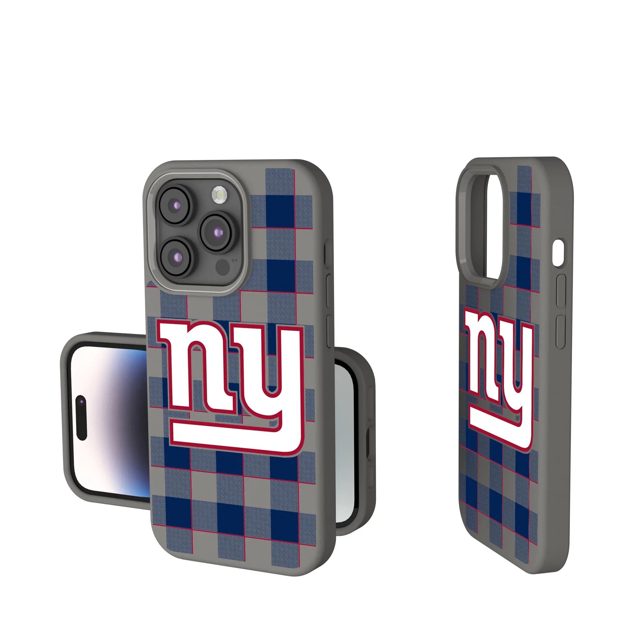 New York Giants Plaid iPhone Soft Touch Phone Case for Apple iPhone