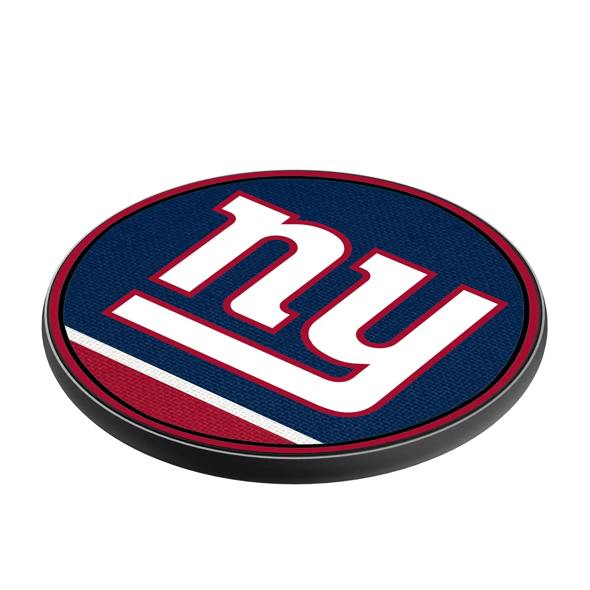 New York Giants Stripe 15-Watt Wireless Charger - Isometric View