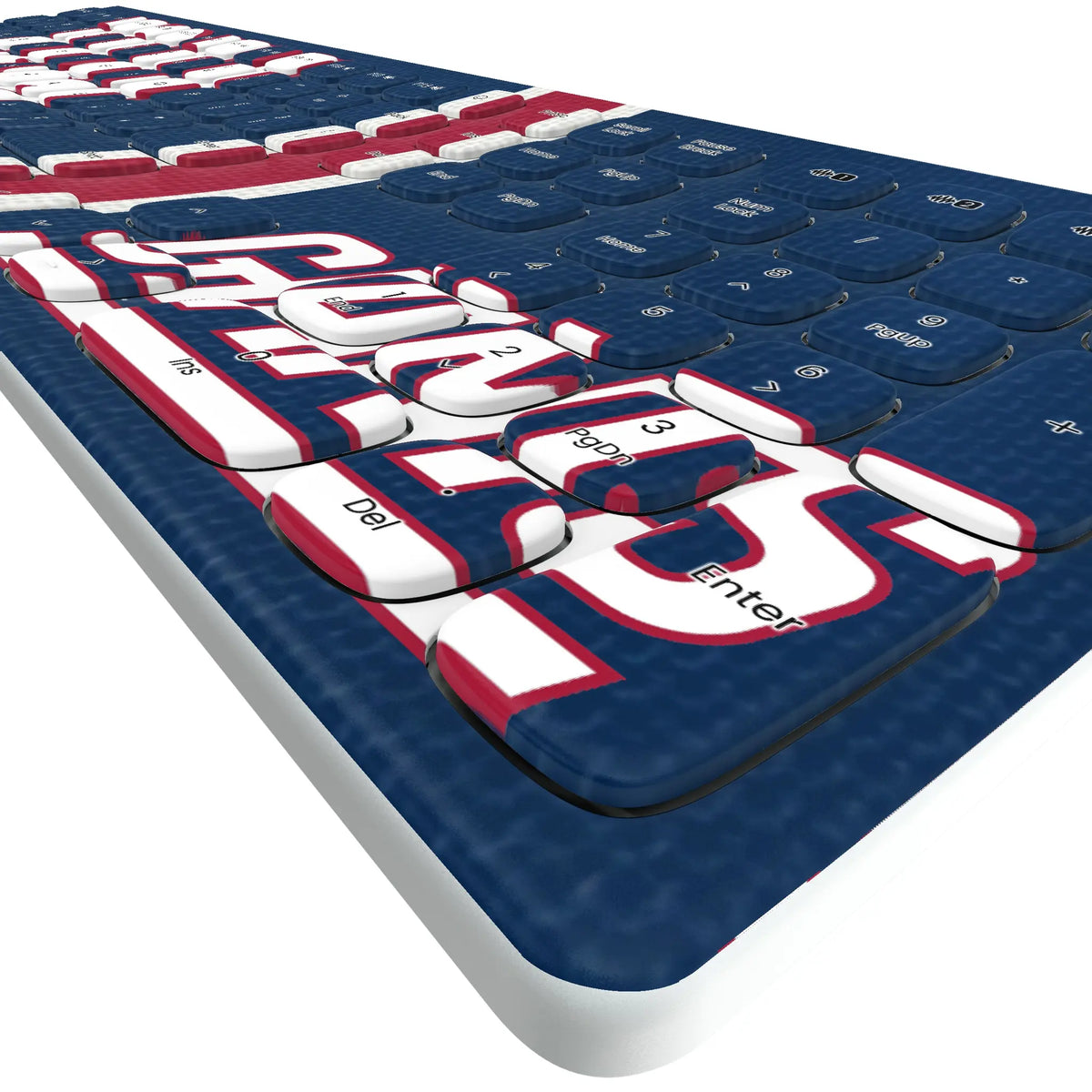 New York Giants Stripe KKB605 Curved Wireless Keyboard - Detail