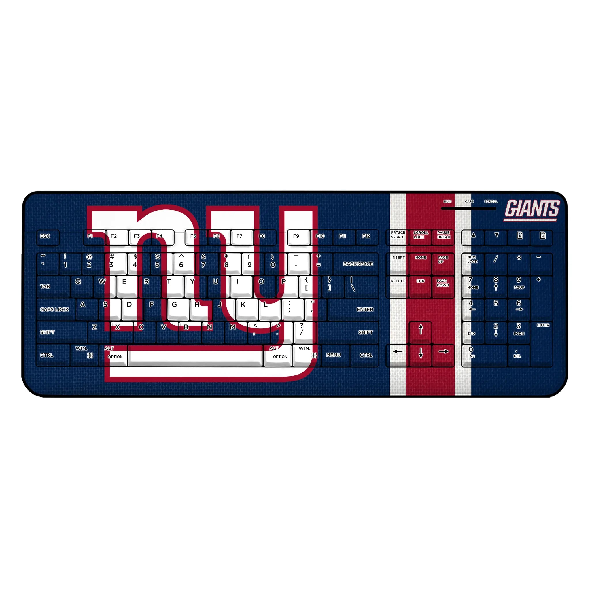 New York Giants Stripe Wireless USB Keyboard
