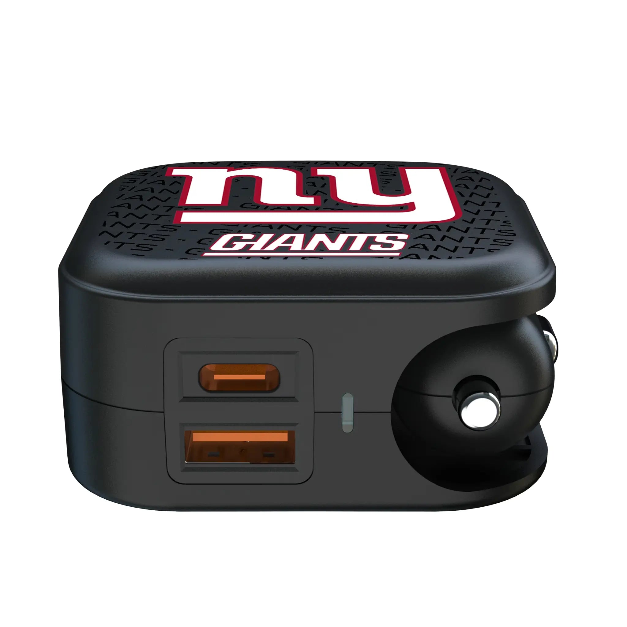 New York Giants Text Backdrop 2 in 1 USB A/C Charger