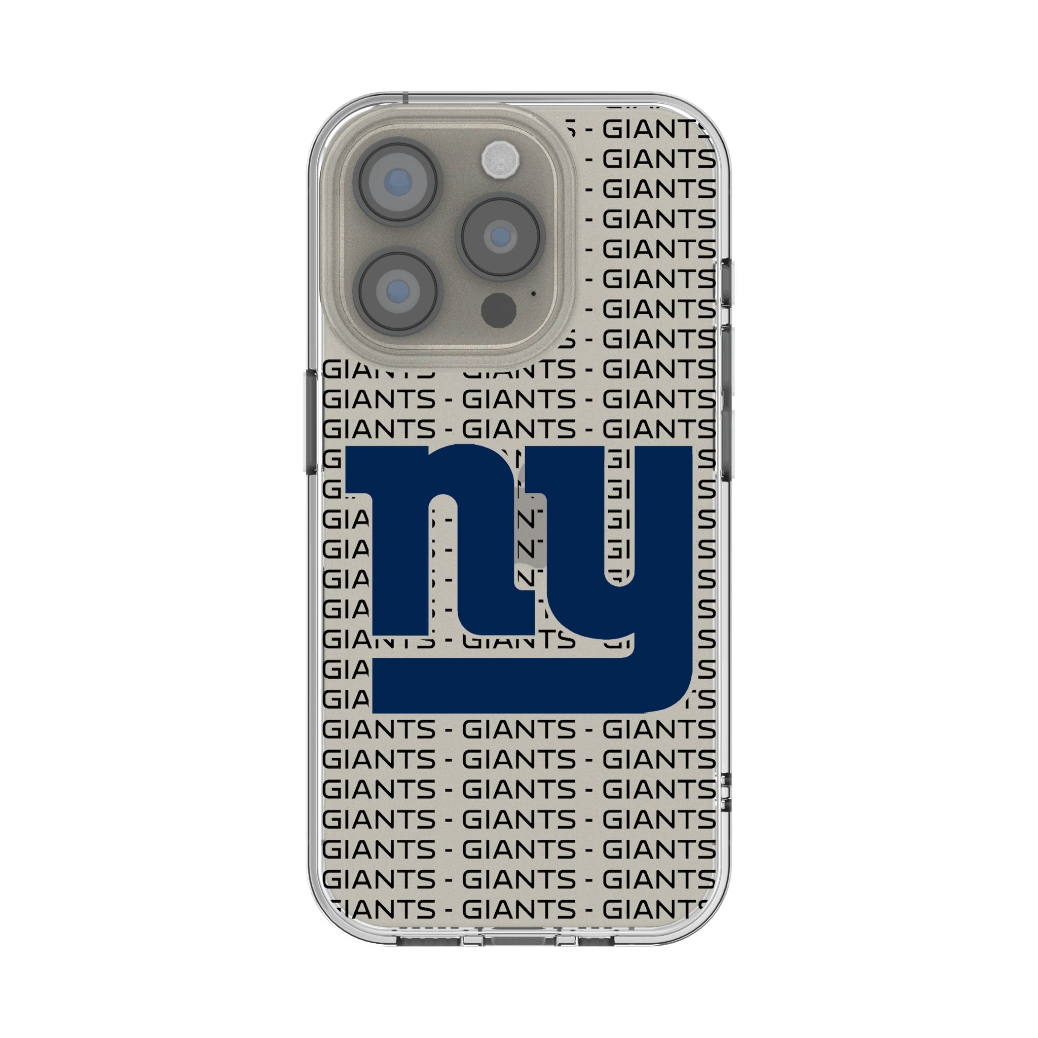 New York Giants Text Backdrop iPhone Clear Phone Case for Apple iPhone