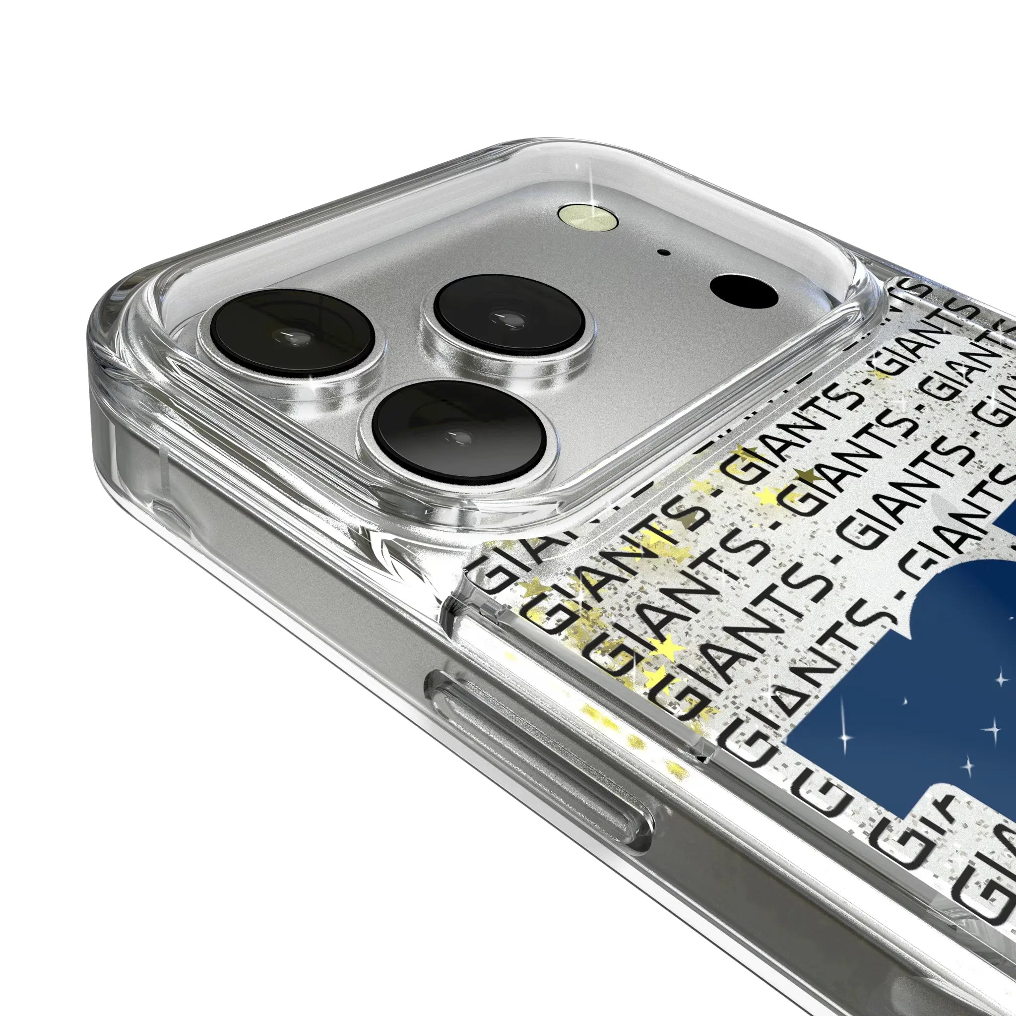 New York Giants Text Backdrop iPhone Glitter Phone Case for Apple iPhone - Detail