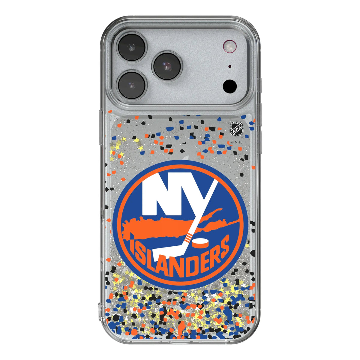 New York Islanders Confetti iPhone Glitter Phone Case for Apple iPhone#Device_iPhone 17 Pro Max
