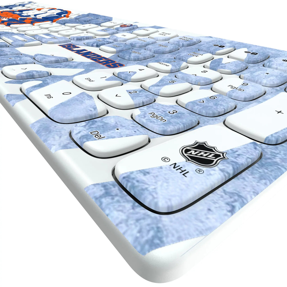 New York Islanders Ice Tilt KKB605 Curved Wireless Keyboard - Detail
