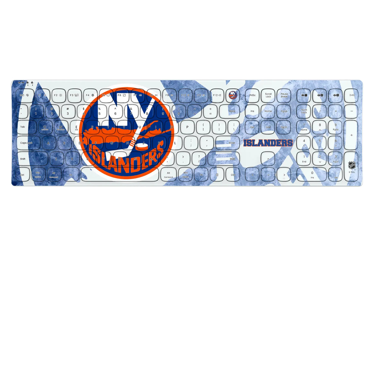 New York Islanders Ice Tilt KKB605 Curved Wireless Keyboard