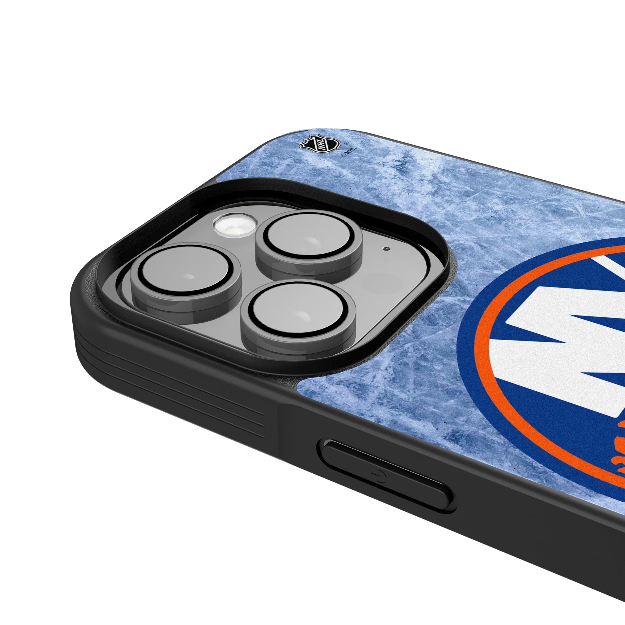New York Islanders Ice Wordmark iPhone Bump Phone Case for Apple iPhone - Detail