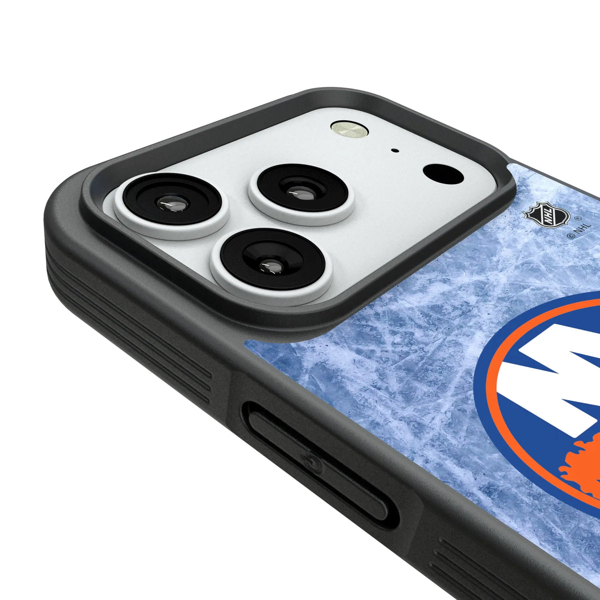 New York Islanders Ice Wordmark iPhone Bump Phone Case for Apple iPhone - Detail#Device_iPhone 18 Pro