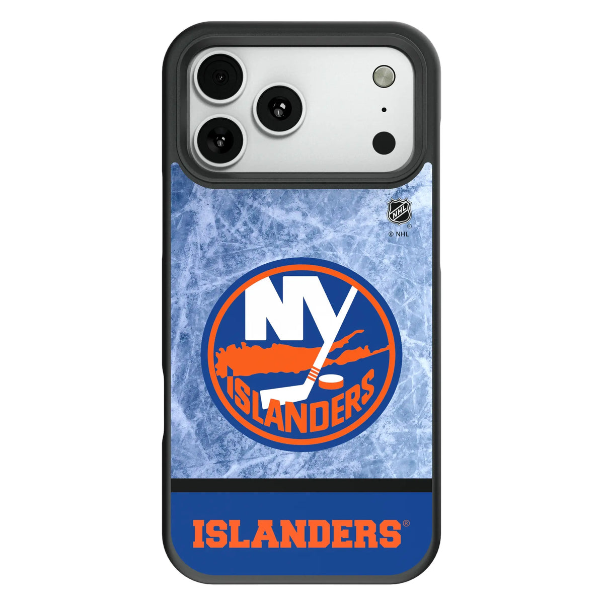 New York Islanders Ice Wordmark Bump Phone Case for Apple iPhone