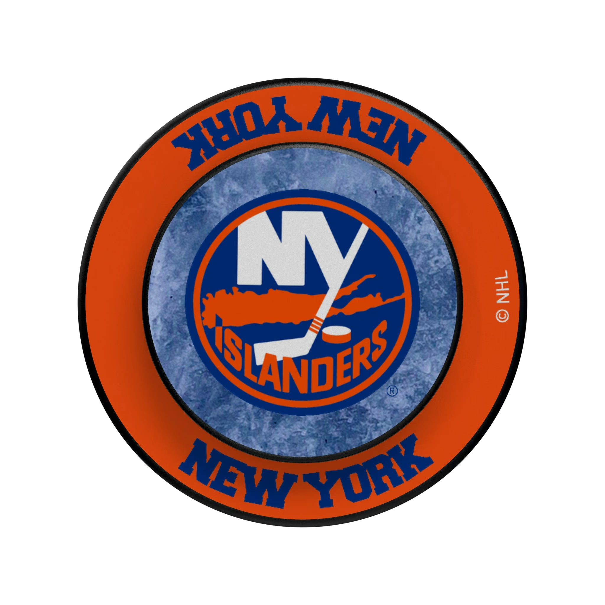 New York Islanders Ice Wordmark Popsockets Round Magnetic