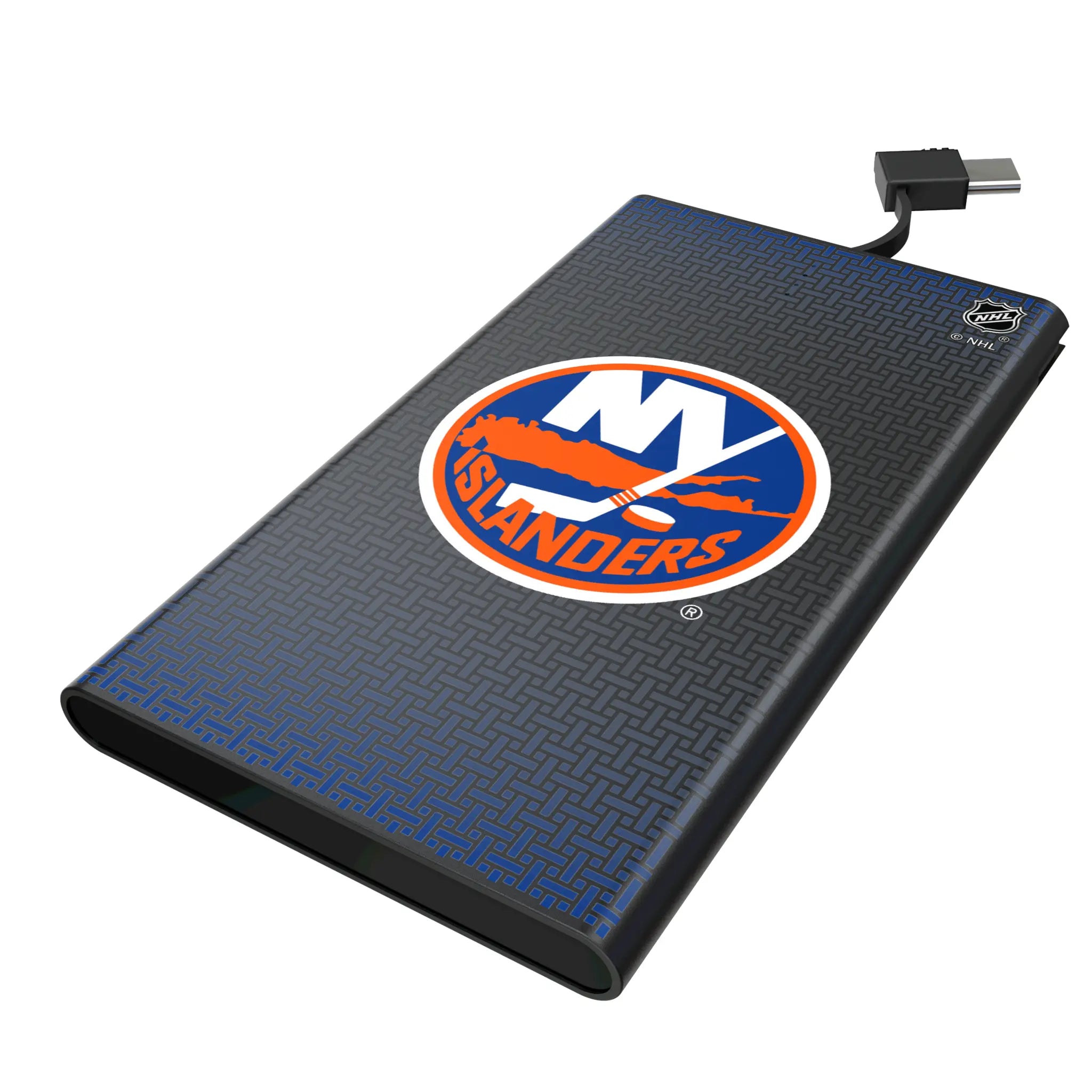 New York Islanders Linen 5000mAh Flat Power Bank