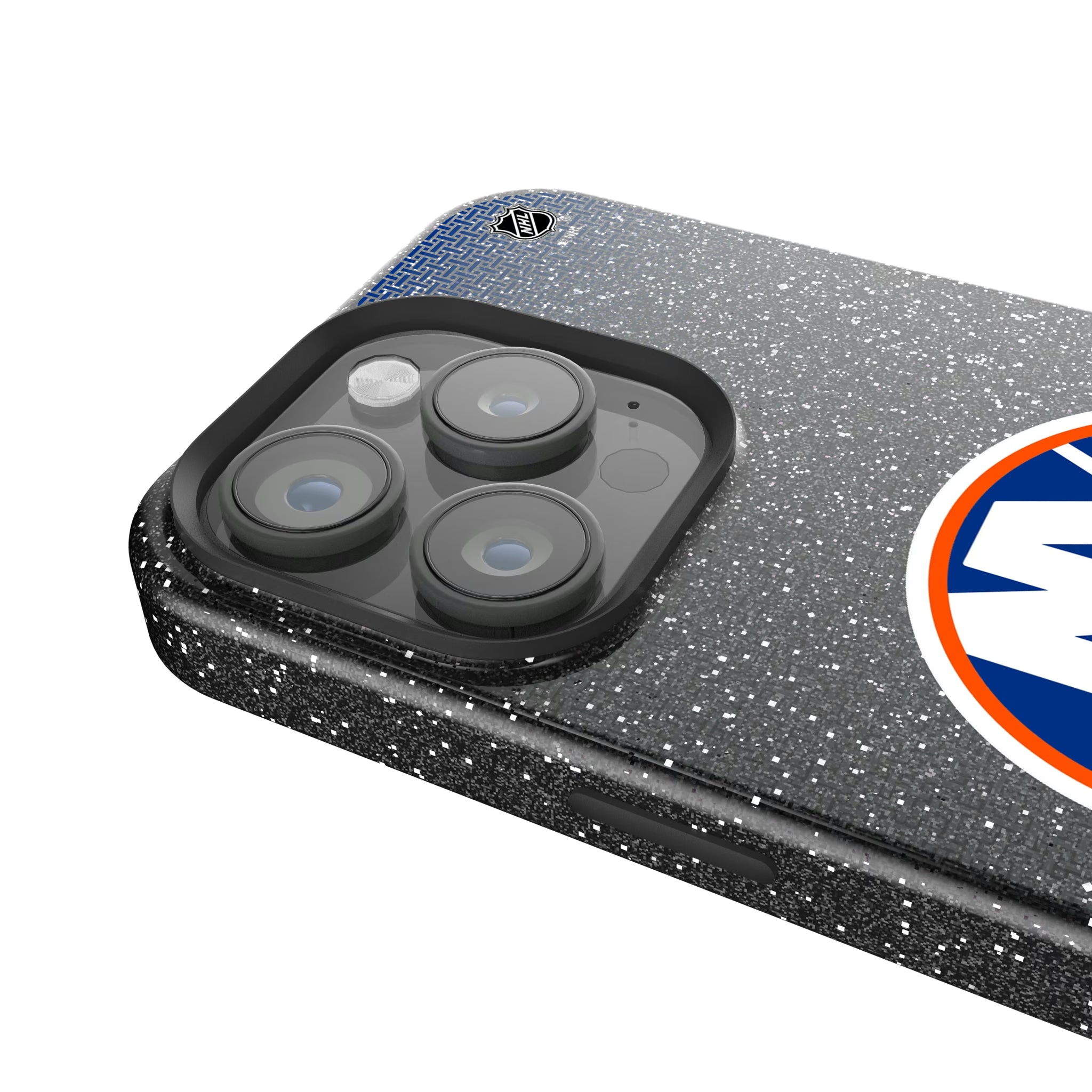 New York Islanders Linen iPhone Bling Phone Case for Apple iPhone - Detail