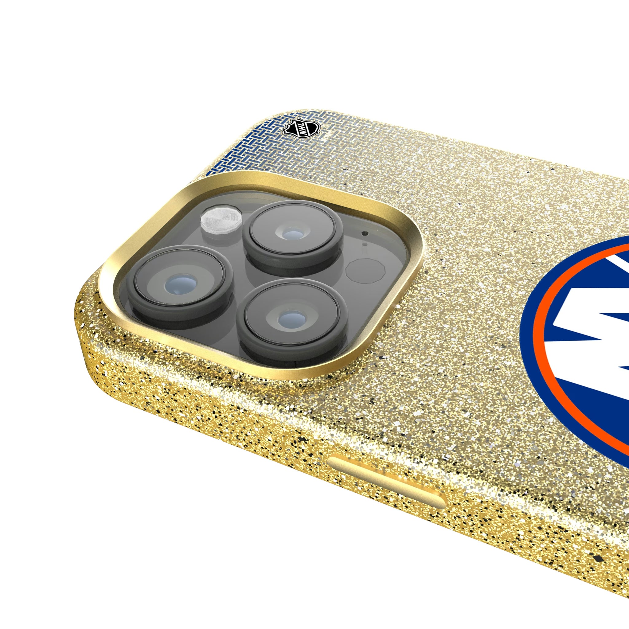 New York Islanders Linen iPhone Bling Phone Case for Apple iPhone - Detail