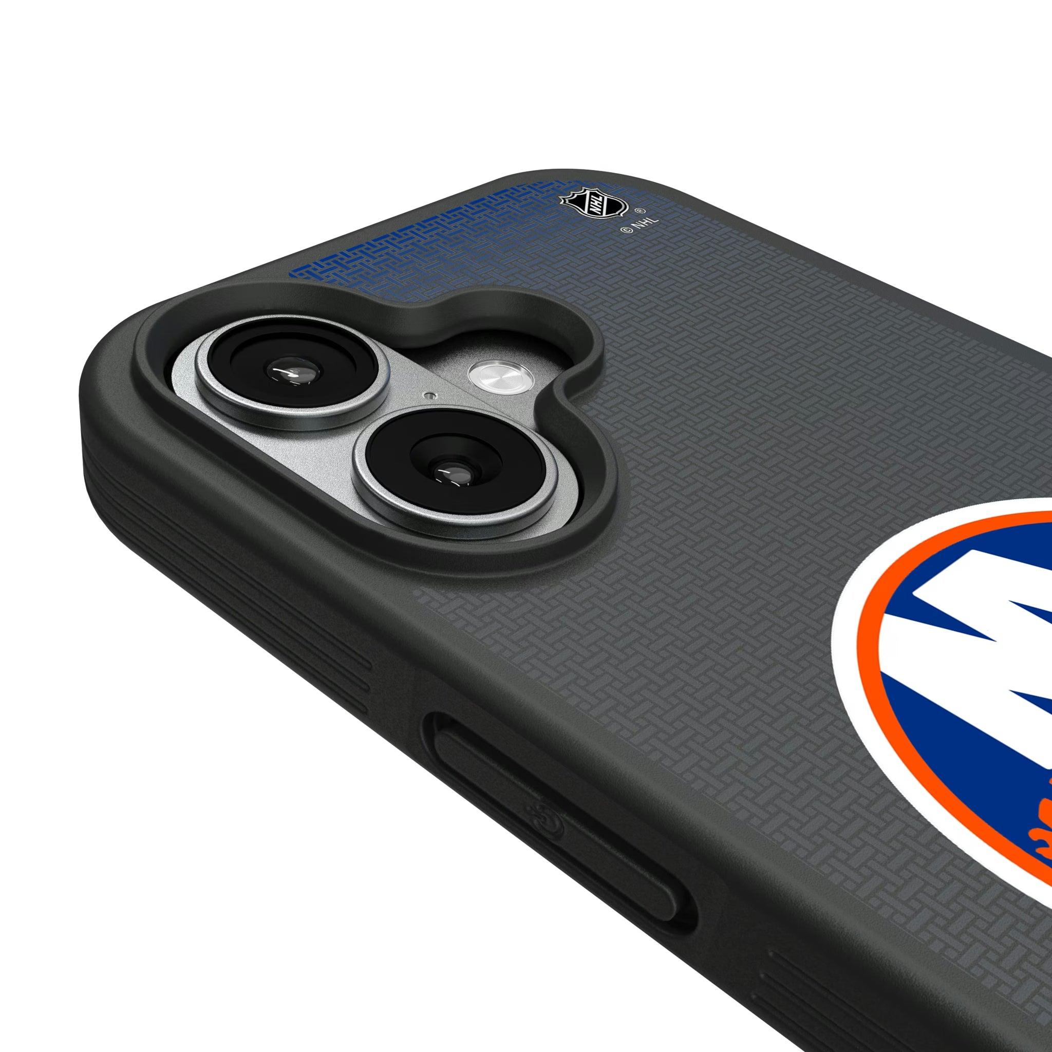New York Islanders Linen iPhone Bump Phone Case for Apple iPhone - Detail#Device_iPhone 17