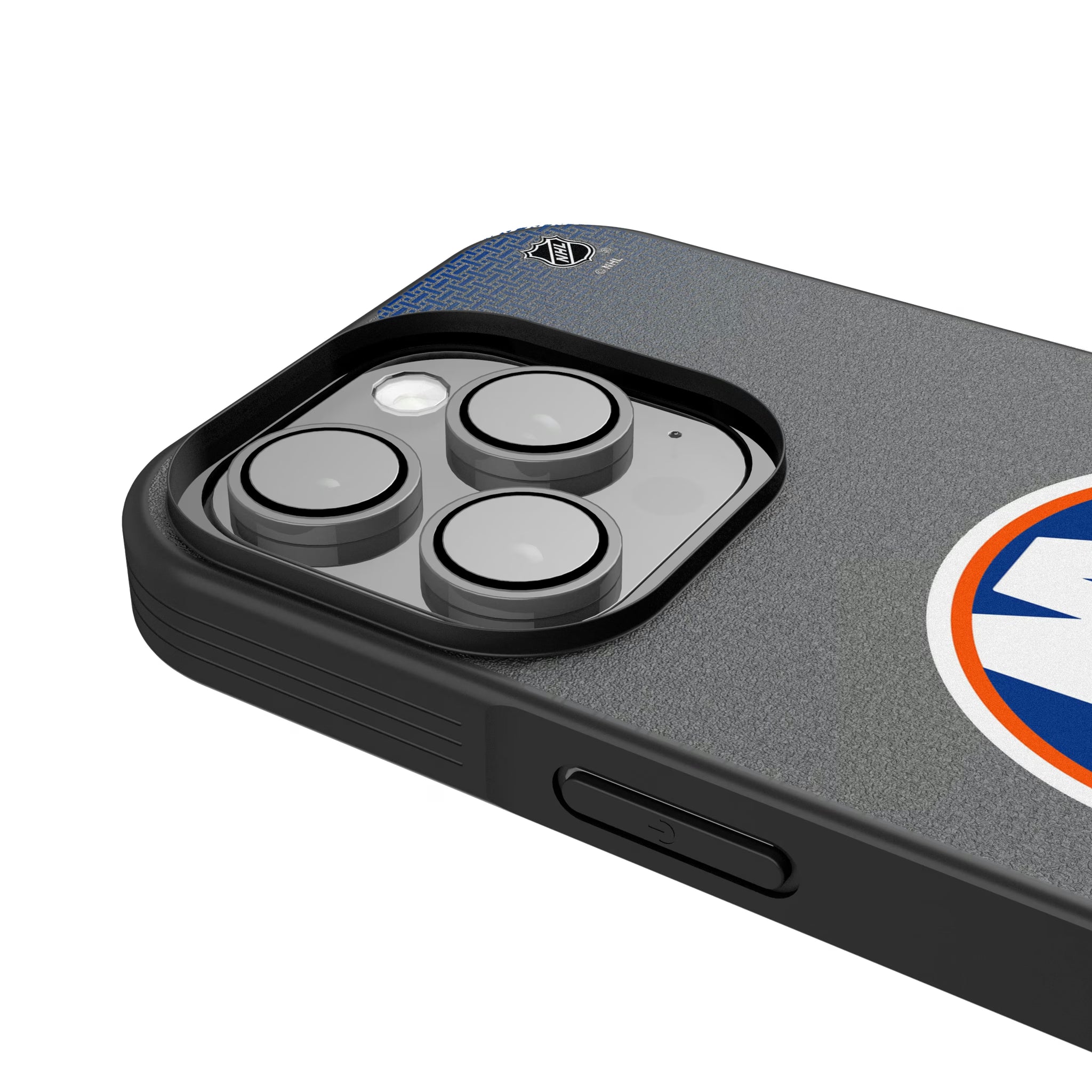 New York Islanders Linen iPhone Bump Phone Case for Apple iPhone - Detail