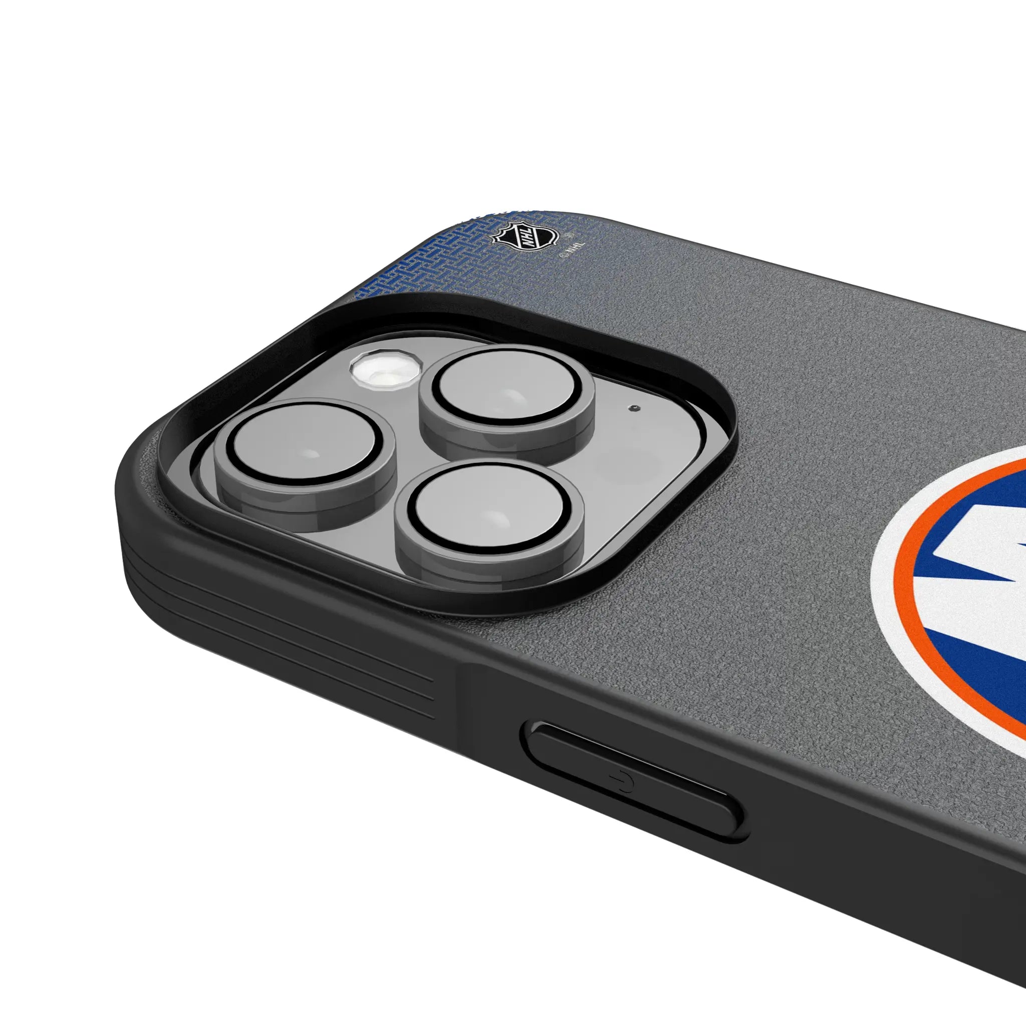 New York Islanders Linen iPhone Bump Phone Case for Apple iPhone - Detail