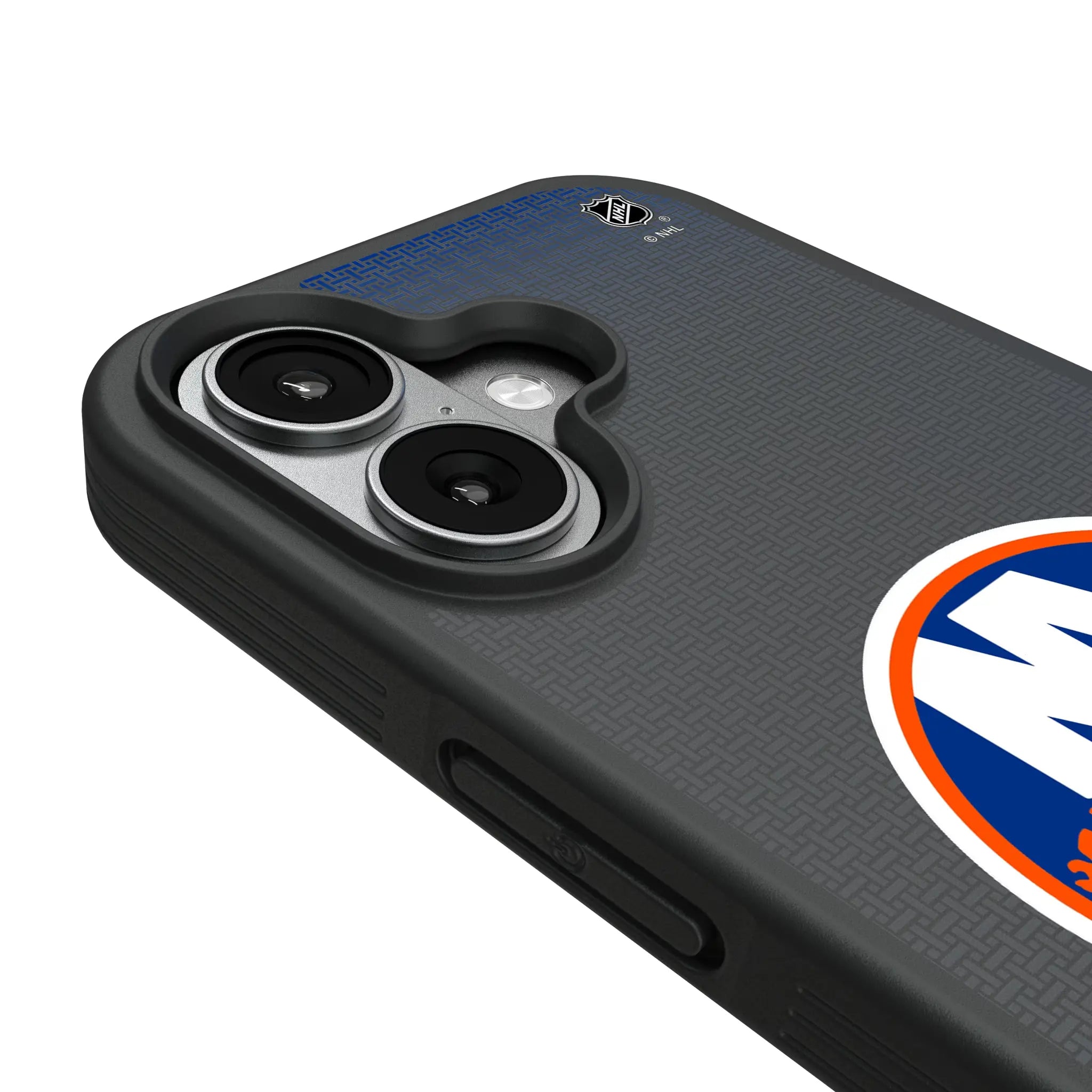 New York Islanders Linen iPhone Bump Phone Case for Apple iPhone - Detail#Device_iPhone 17