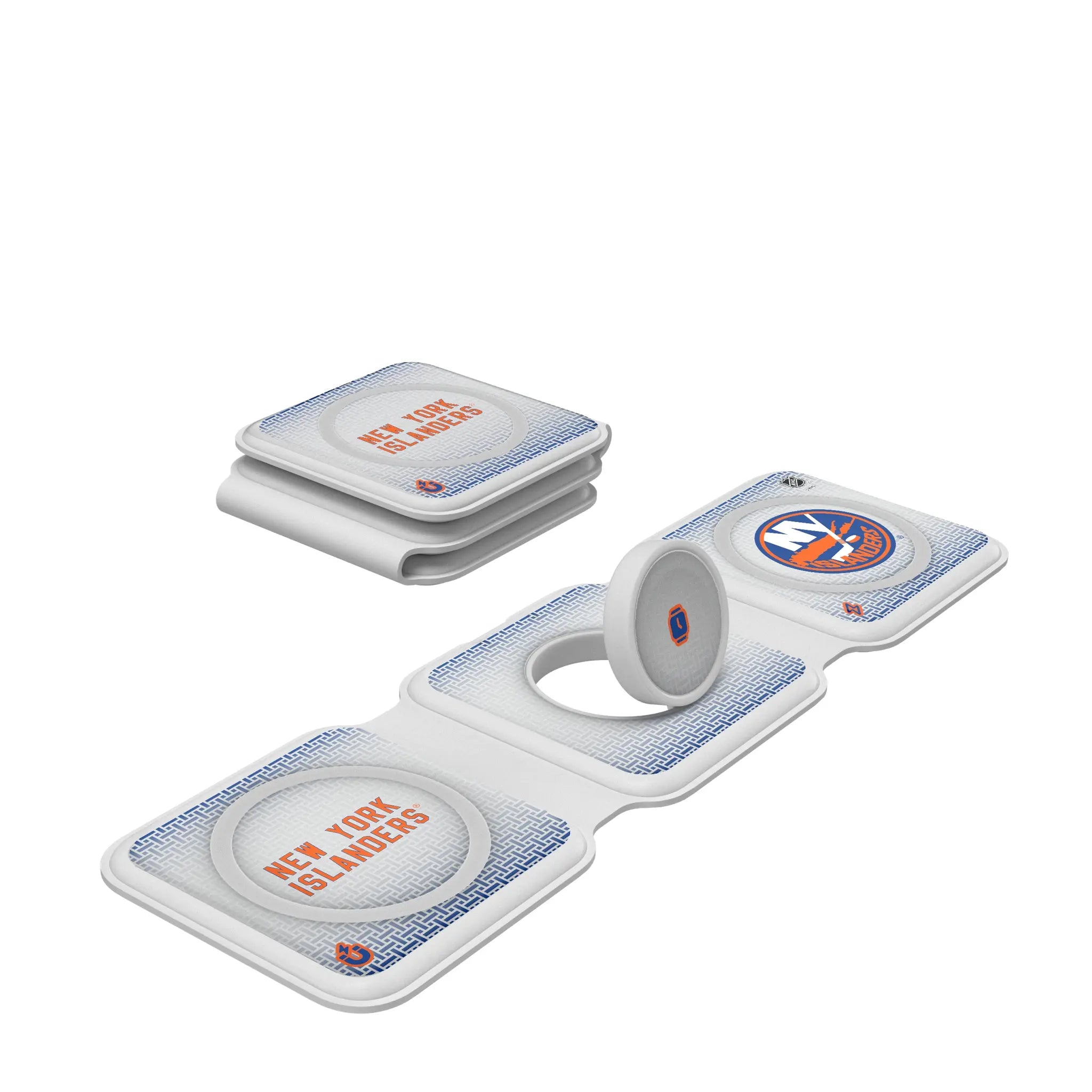 New York Islanders Linen Foldable 3 in 1 Charger