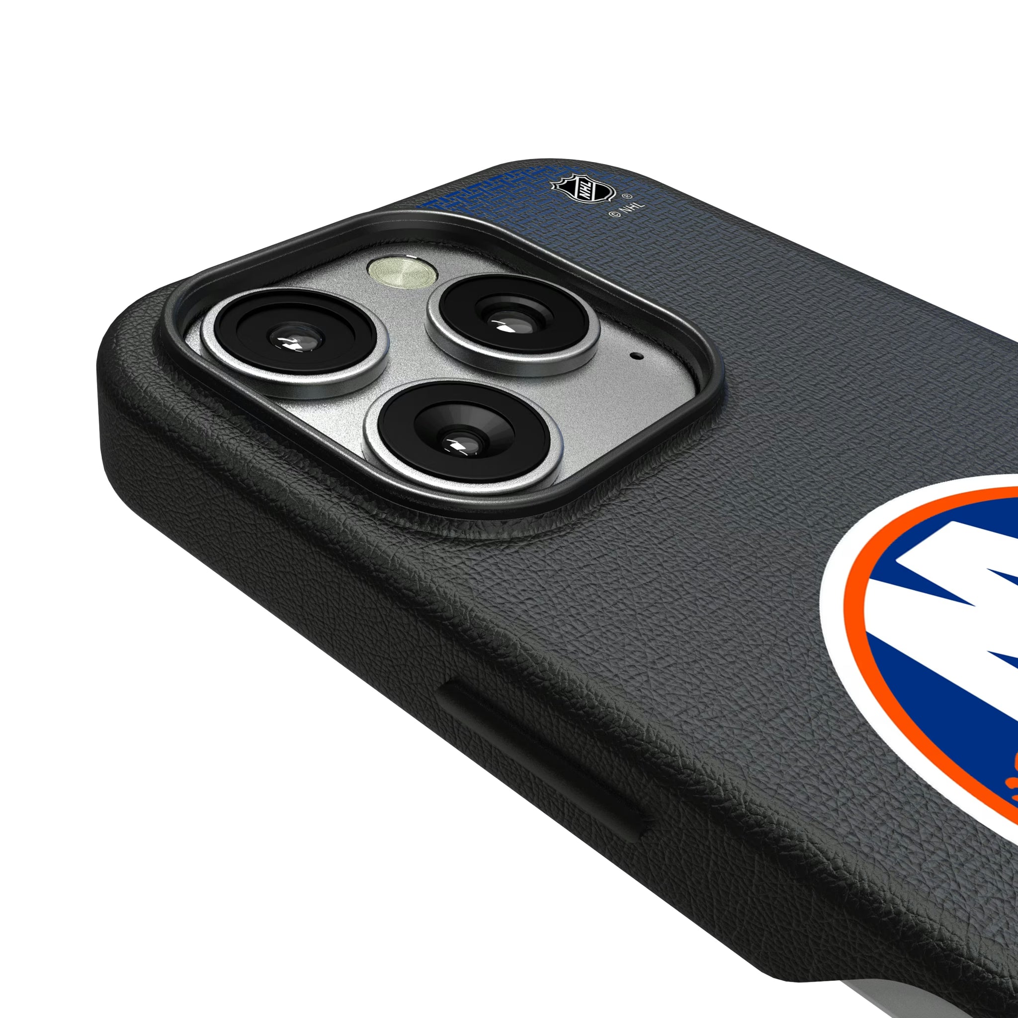 New York Islanders Linen iPhone MagSafe Compatible Phone Case for Apple iPhone - Detail