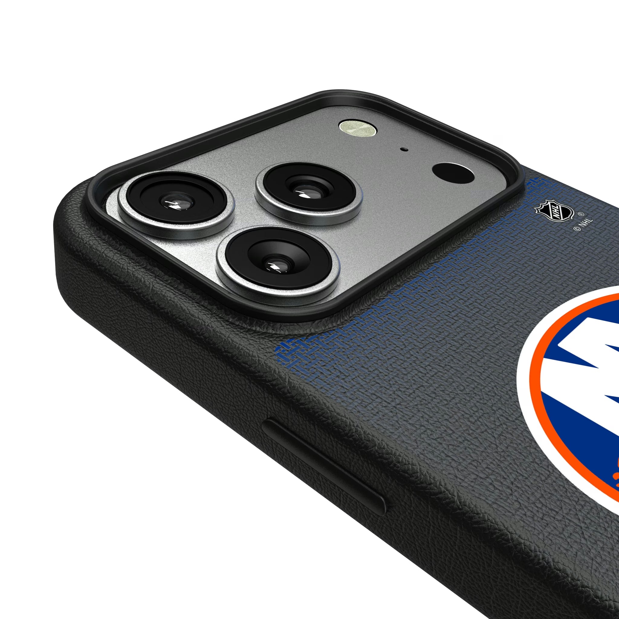 New York Islanders Linen iPhone MagSafe Compatible Phone Case for Apple iPhone - Detail#Device_iPhone 17 Pro