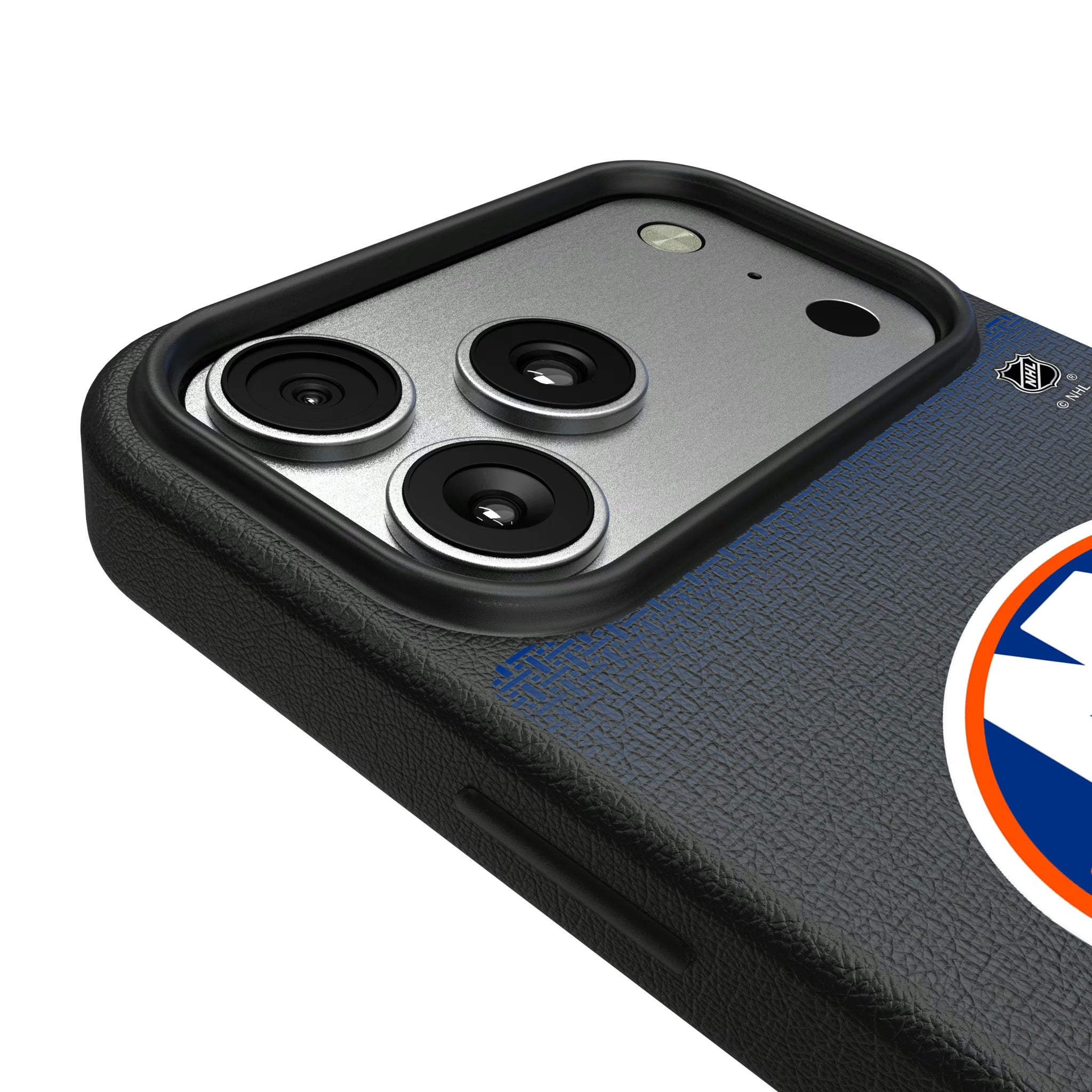 New York Islanders Linen iPhone MagSafe Compatible Phone Case for Apple iPhone - Detail#Device_iPhone 17 Pro Max