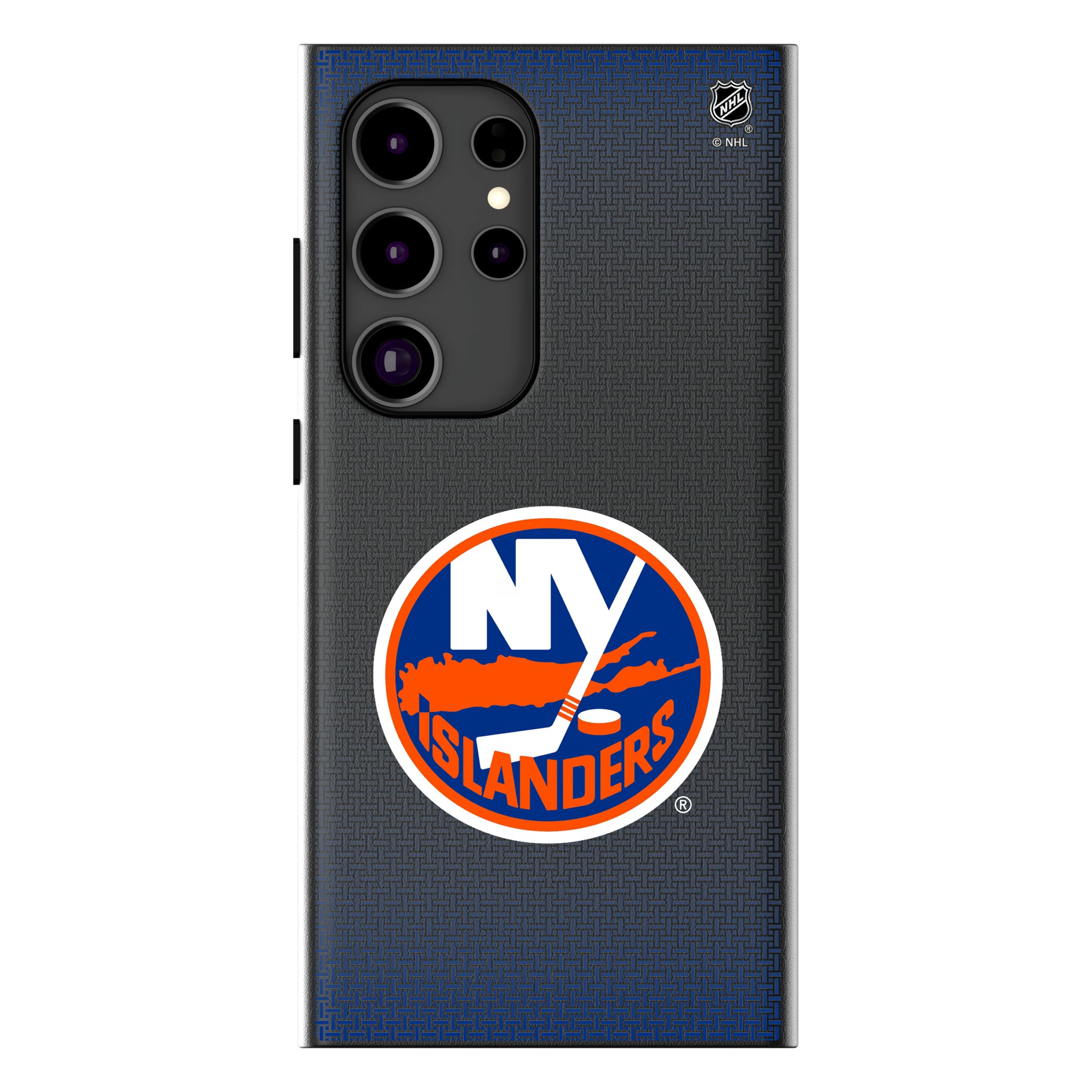 New York Islanders Linen Galaxy MagSafe Compatible Phone Case for Samsung Galaxy