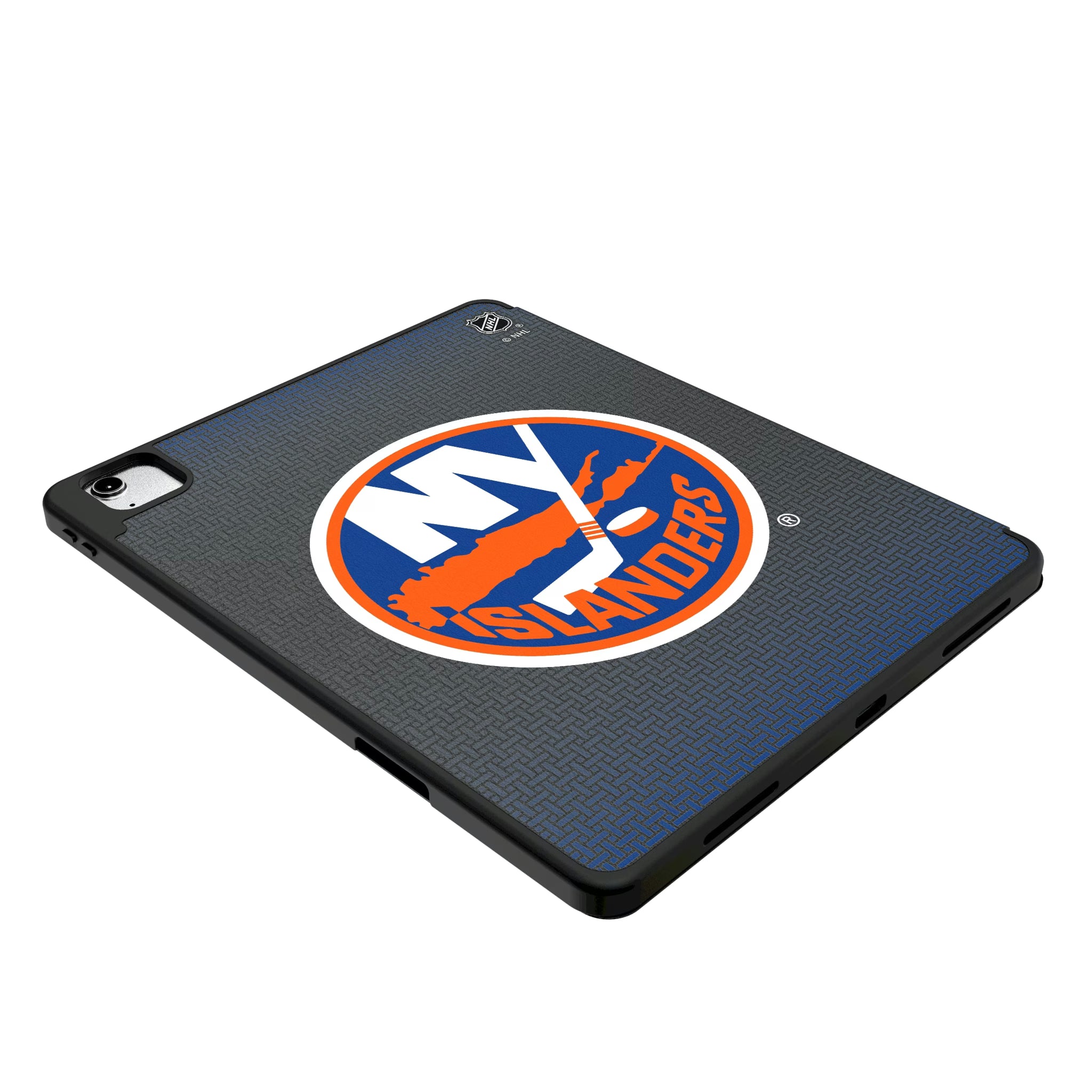New York Islanders Linen iPad Tablet Case for Apple iPad - Isometric View