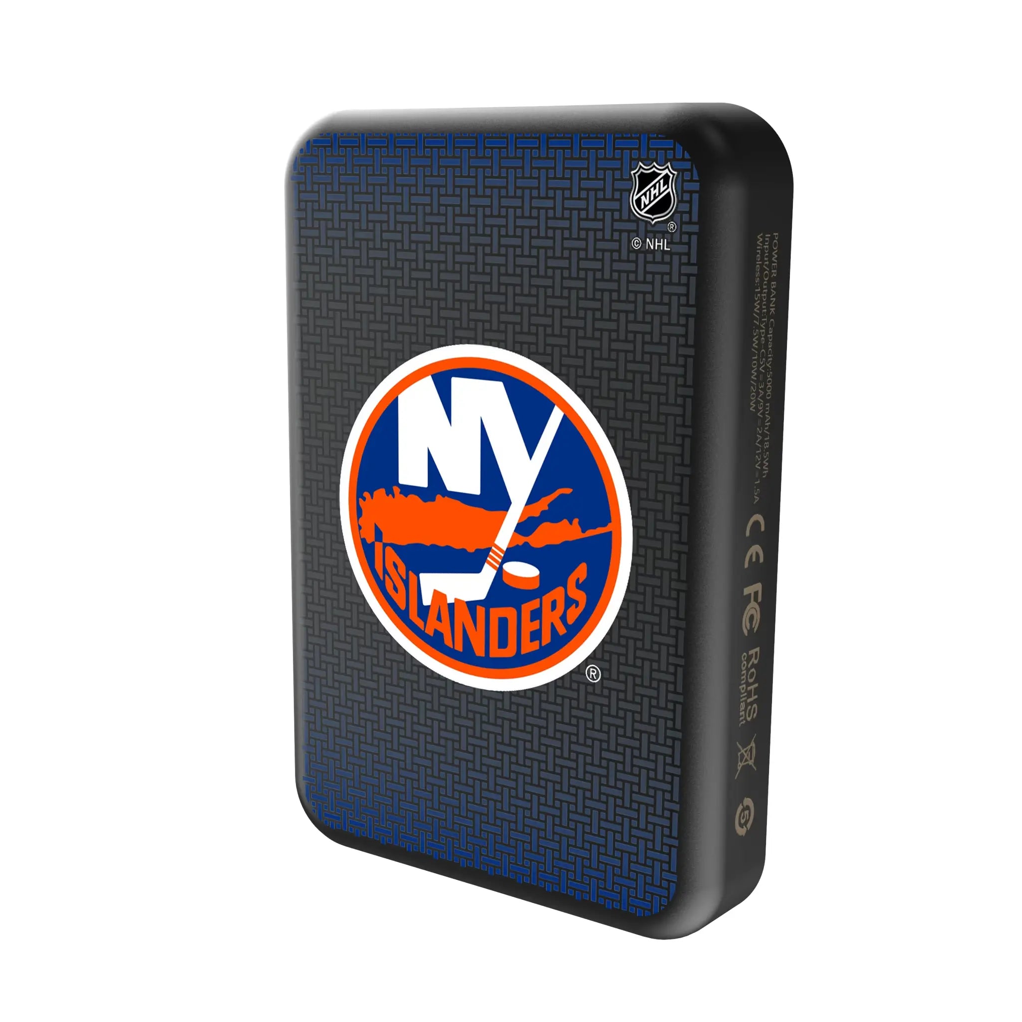 New York Islanders Linen Wireless Mag Power Bank