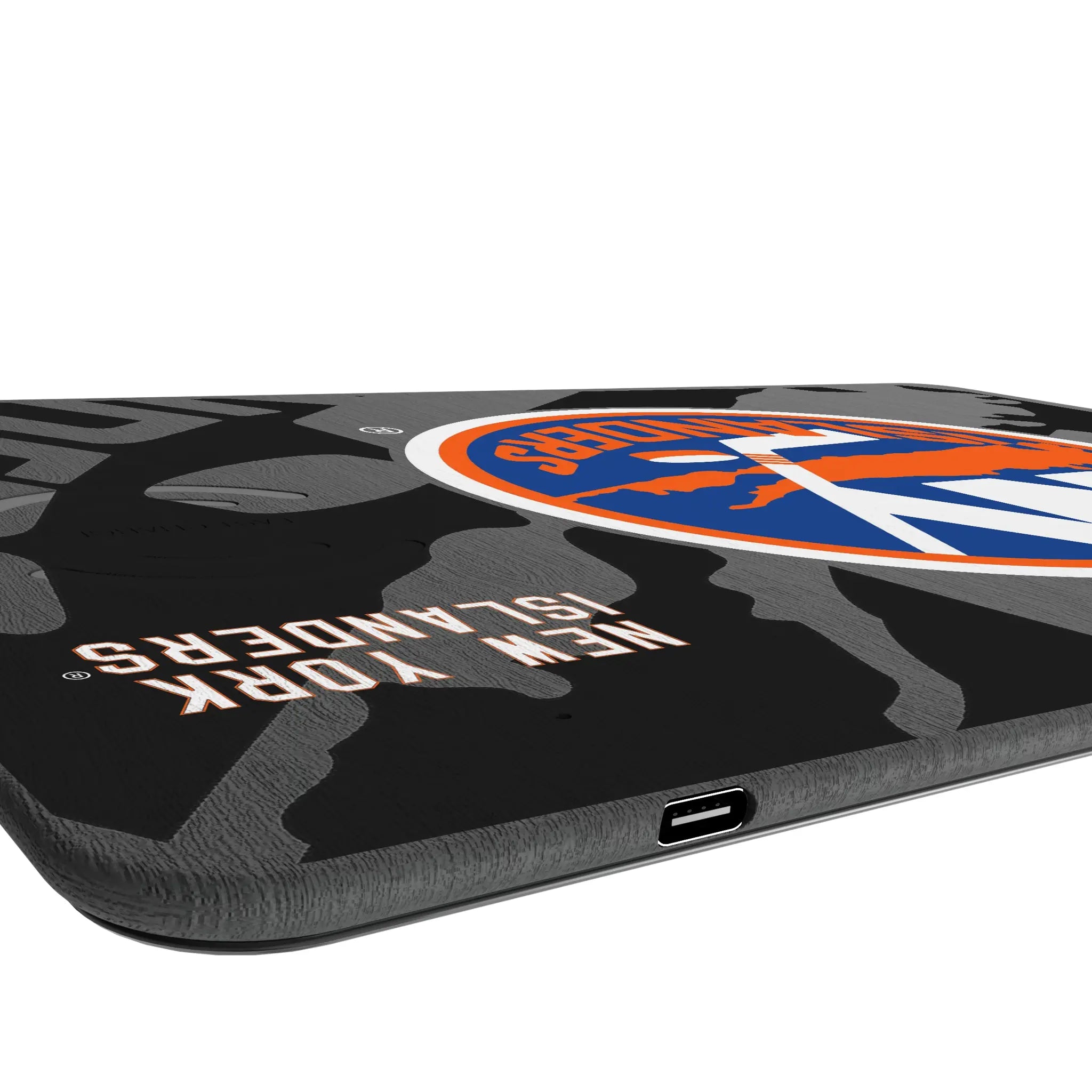 New York Islanders Monocolor Tilt 15-Watt Wireless Charger and Mouse Pad