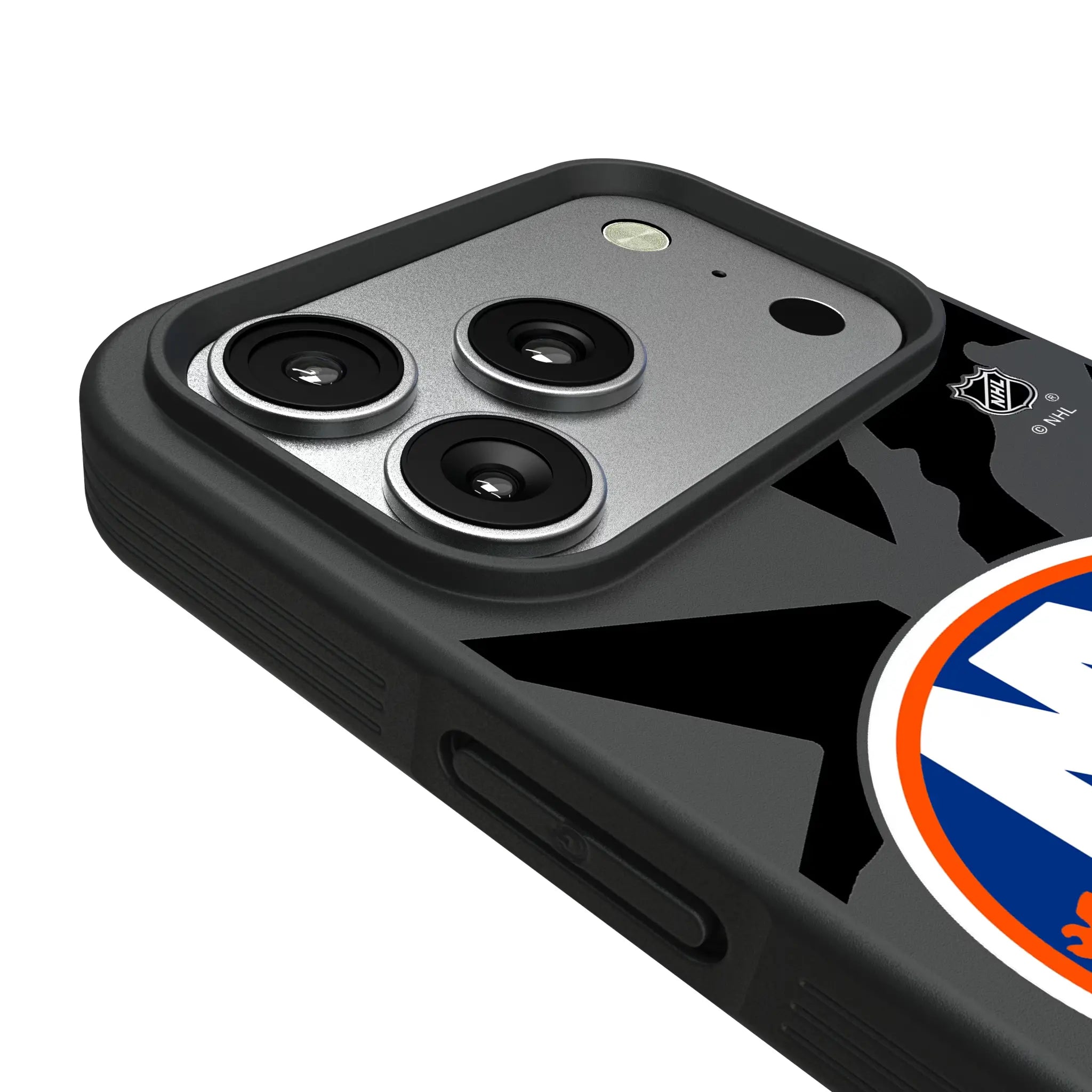 New York Islanders Monocolor Tilt iPhone Bump Phone Case for Apple iPhone - Detail#Device_iPhone 17 Pro
